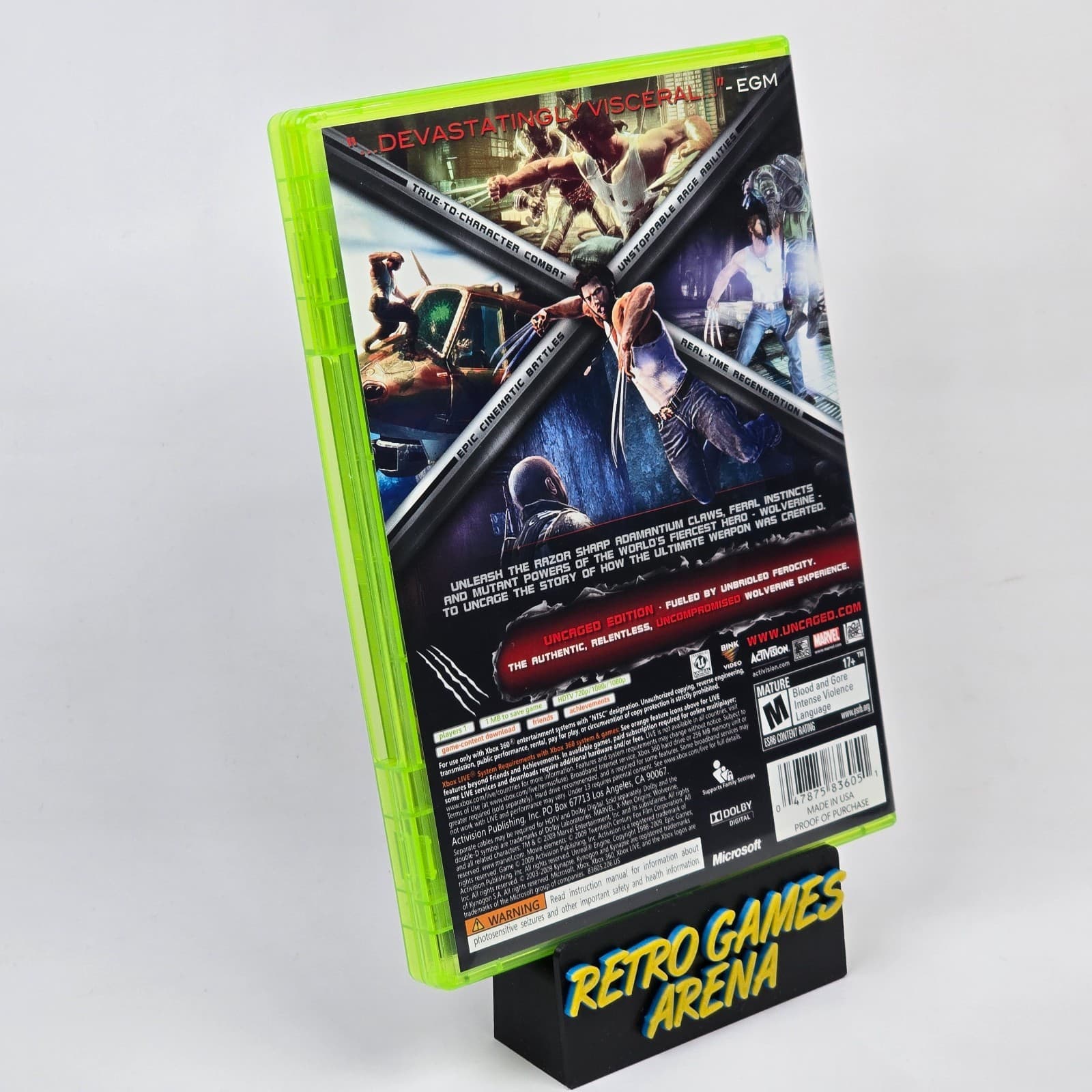 💿REFURBISHED X-Men Origins: Wolverine Uncaged Edition (Xbox 360) CIB COMPLETE💿 - Thumbnail 4