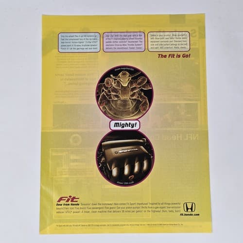 Honda Fit The Fit Is Go Mighty Print Ad/Poster Official Promo Art