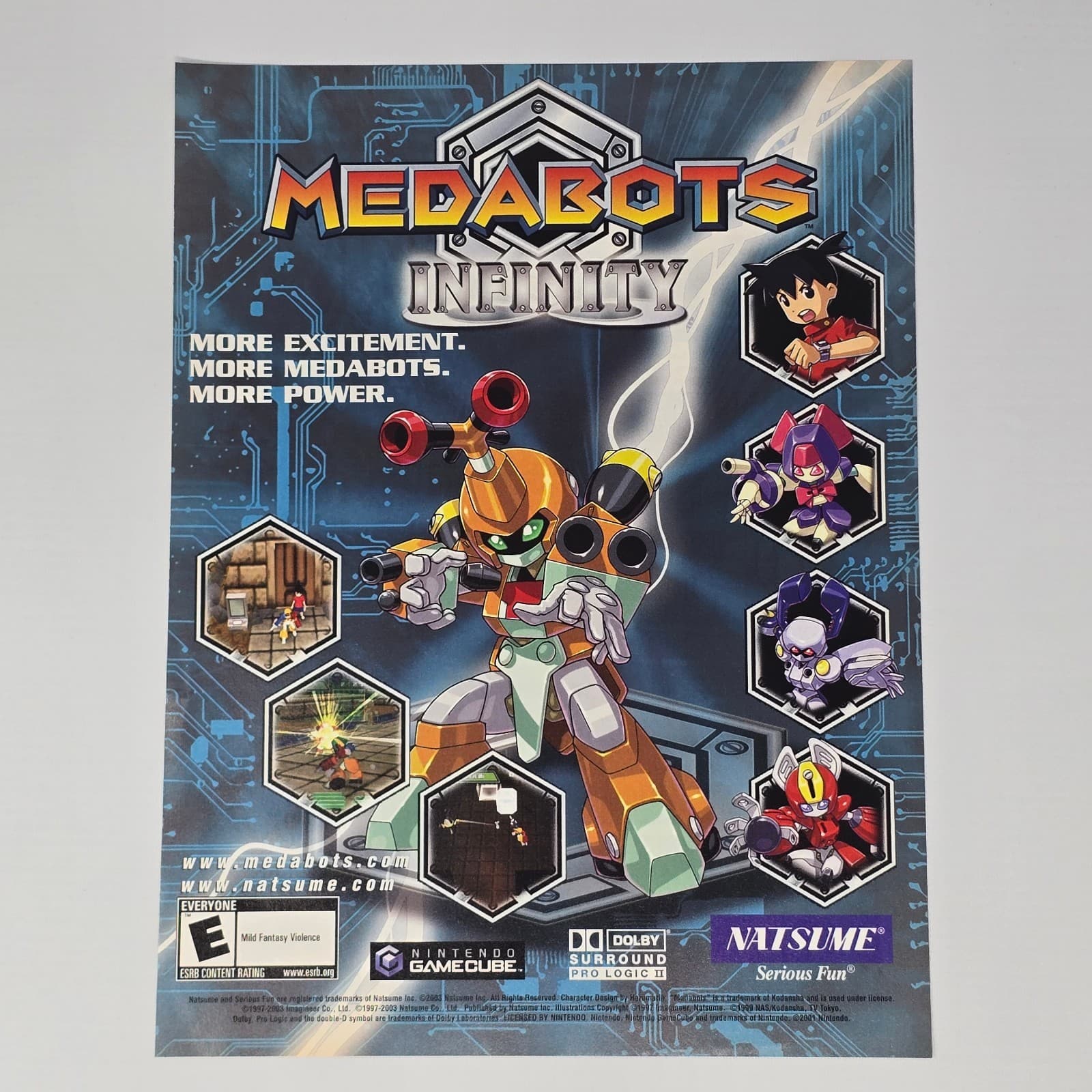 Medabots Infinity Nintendo GameCube Excitement Print Ad/Poster Promo Art