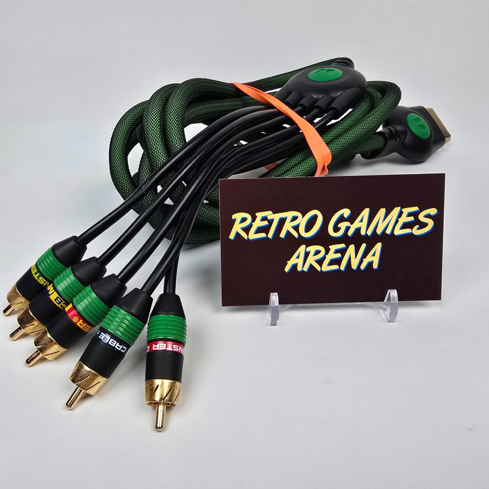 Original Xbox Monster Brand Component Gold Tipped HD AV OEM Cable Cord TESTED