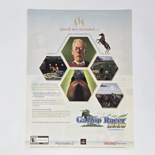 Gallop Racer 2006 Smell Not Included PS2 Print Ad/Poster Official Promo Art