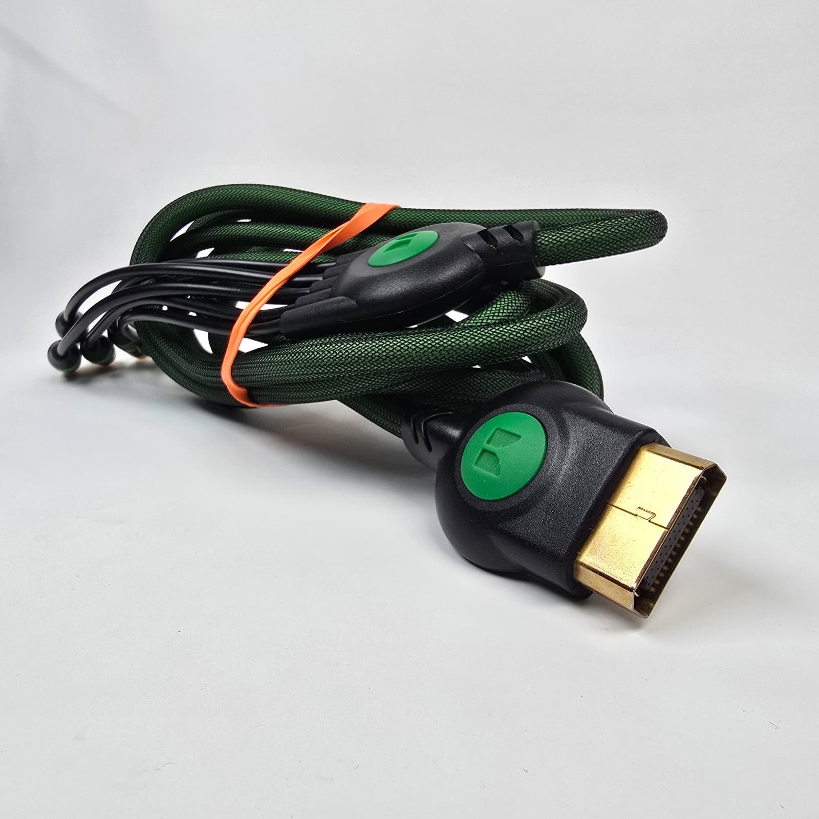 Original Xbox Monster Brand Component Gold Tipped HD AV OEM Cable Cord TESTED - Thumbnail 2