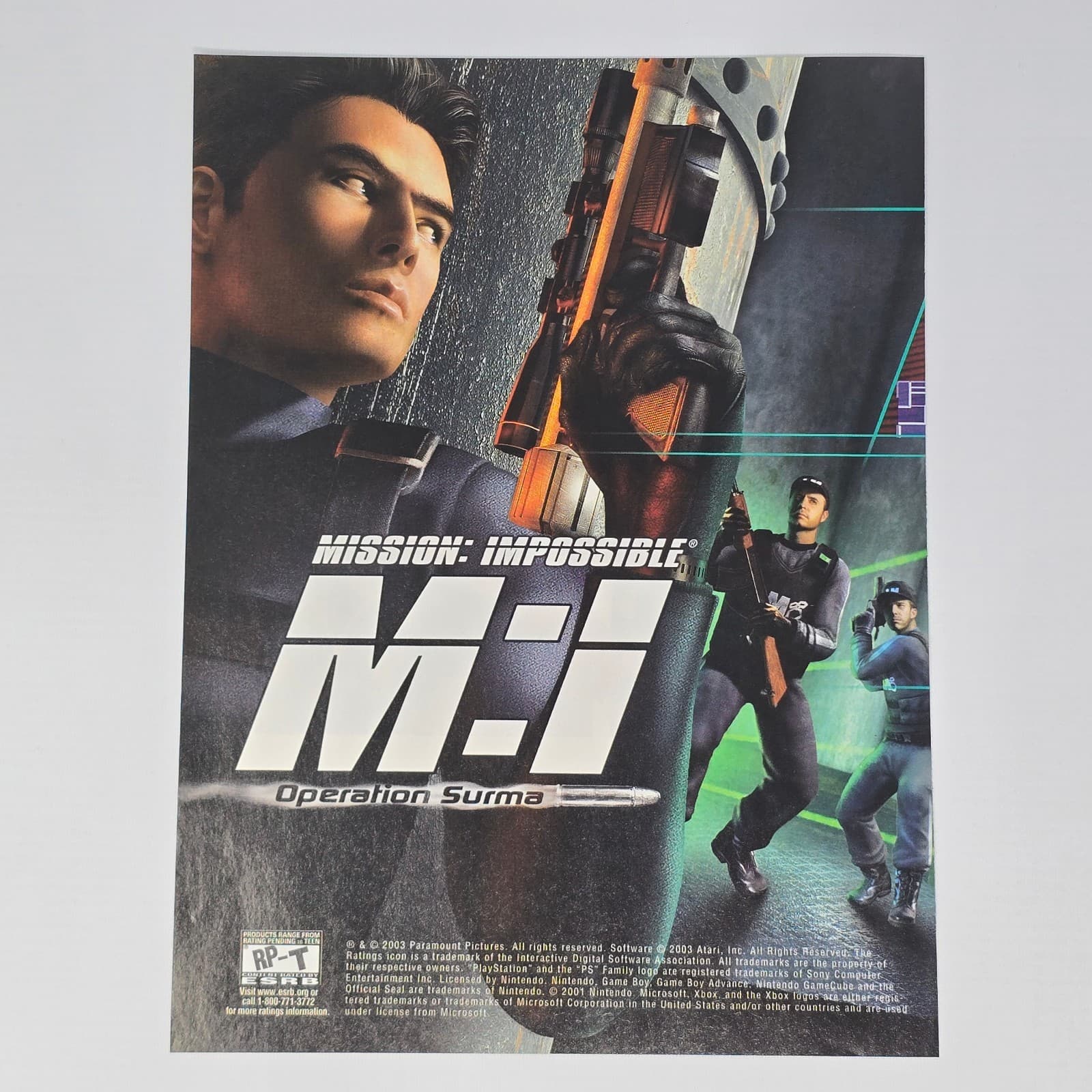 Mission Impossible Operation Surma Xbox PS2 GameCube Print Ad/Poster Promo Art