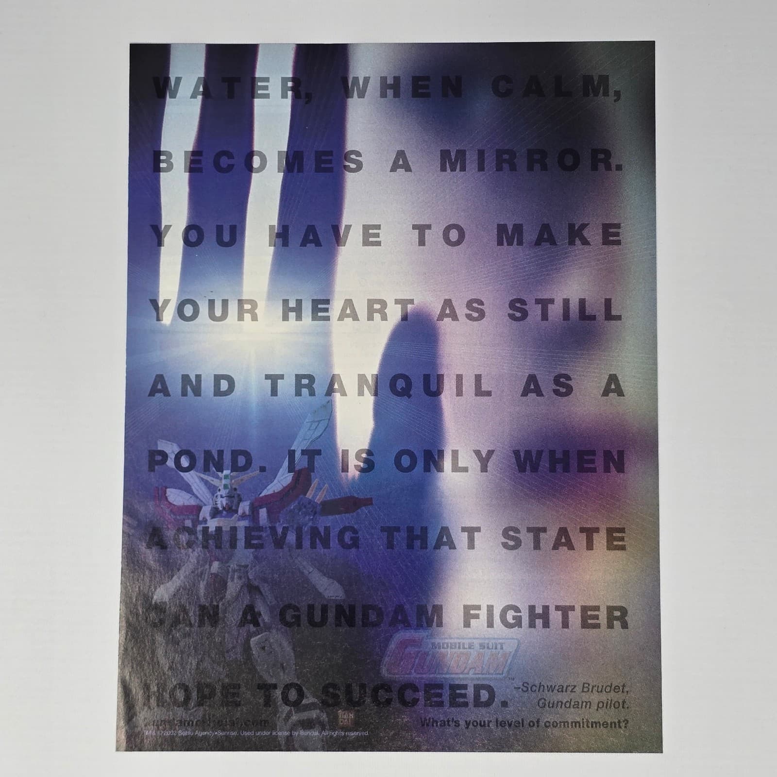 Mobile Suit Gundam Tranquil Print Ad/Poster Promo Art