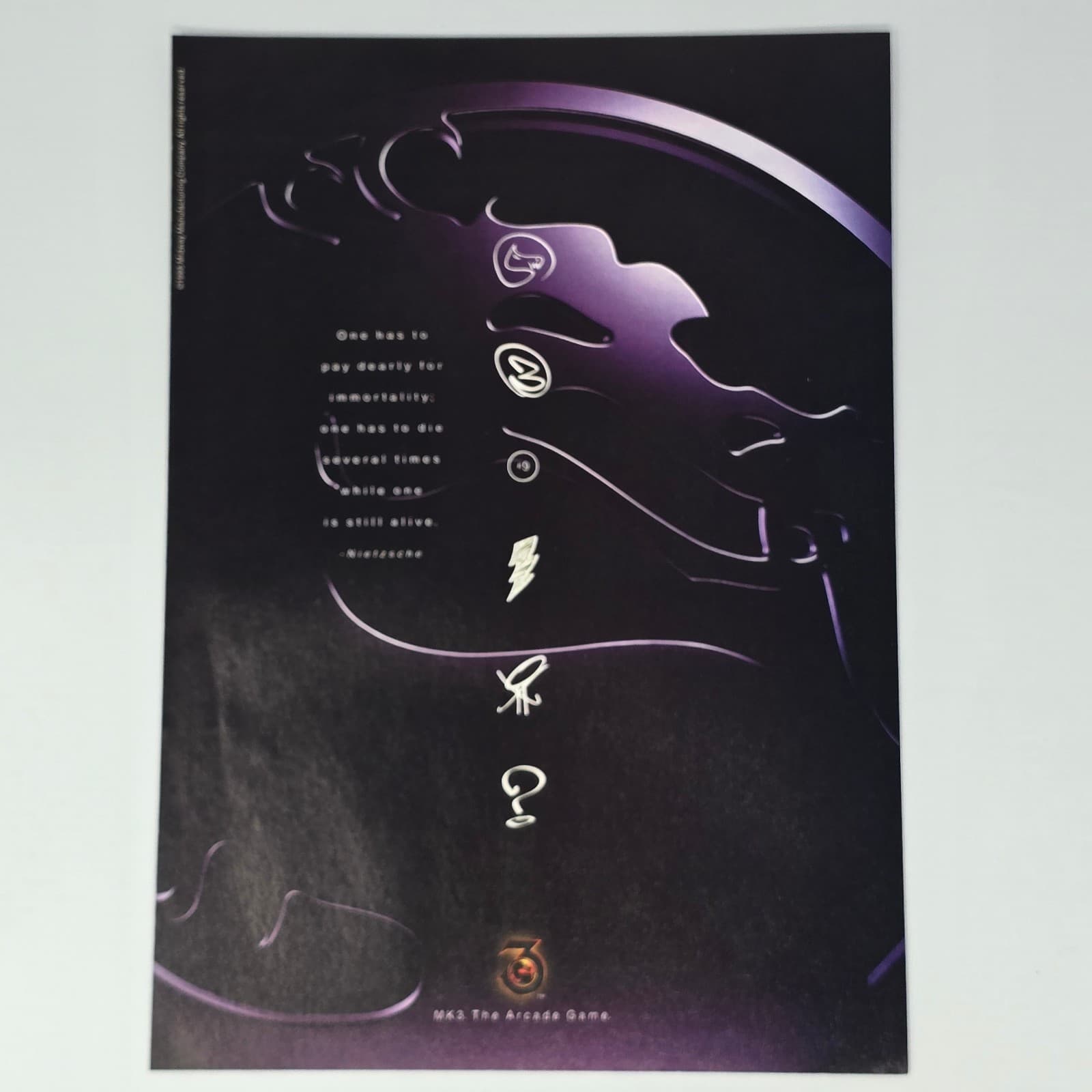Mortal Kombat 3 SNES Genesis GameBoy Pay Dearly Print Ad/Poster Promo Art