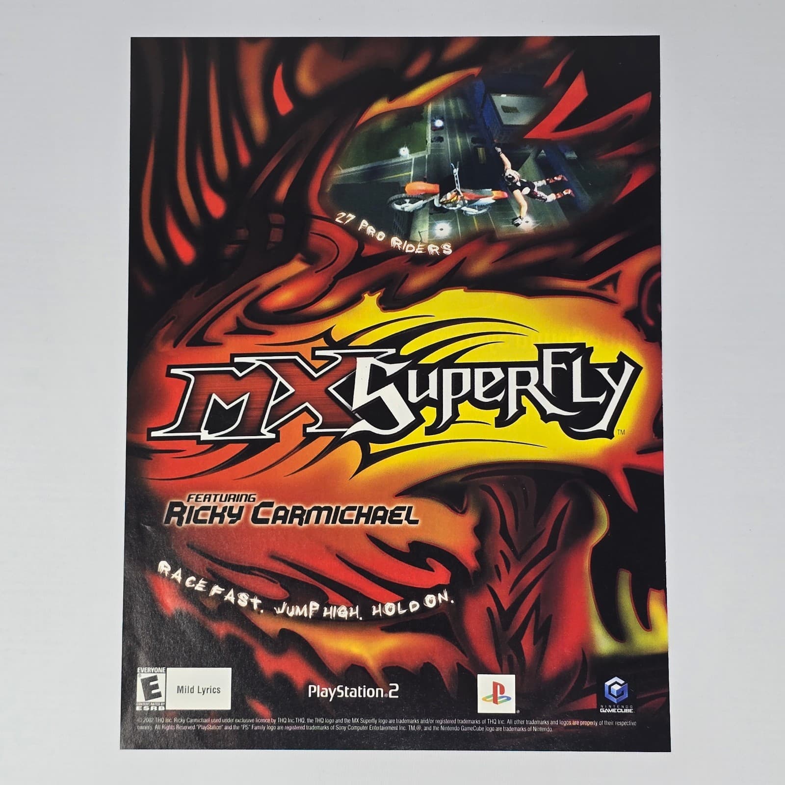 MX SuperFly PlayStation 2 PS2 GameCube Xbox Hold On Print Ad/Poster Promo Art