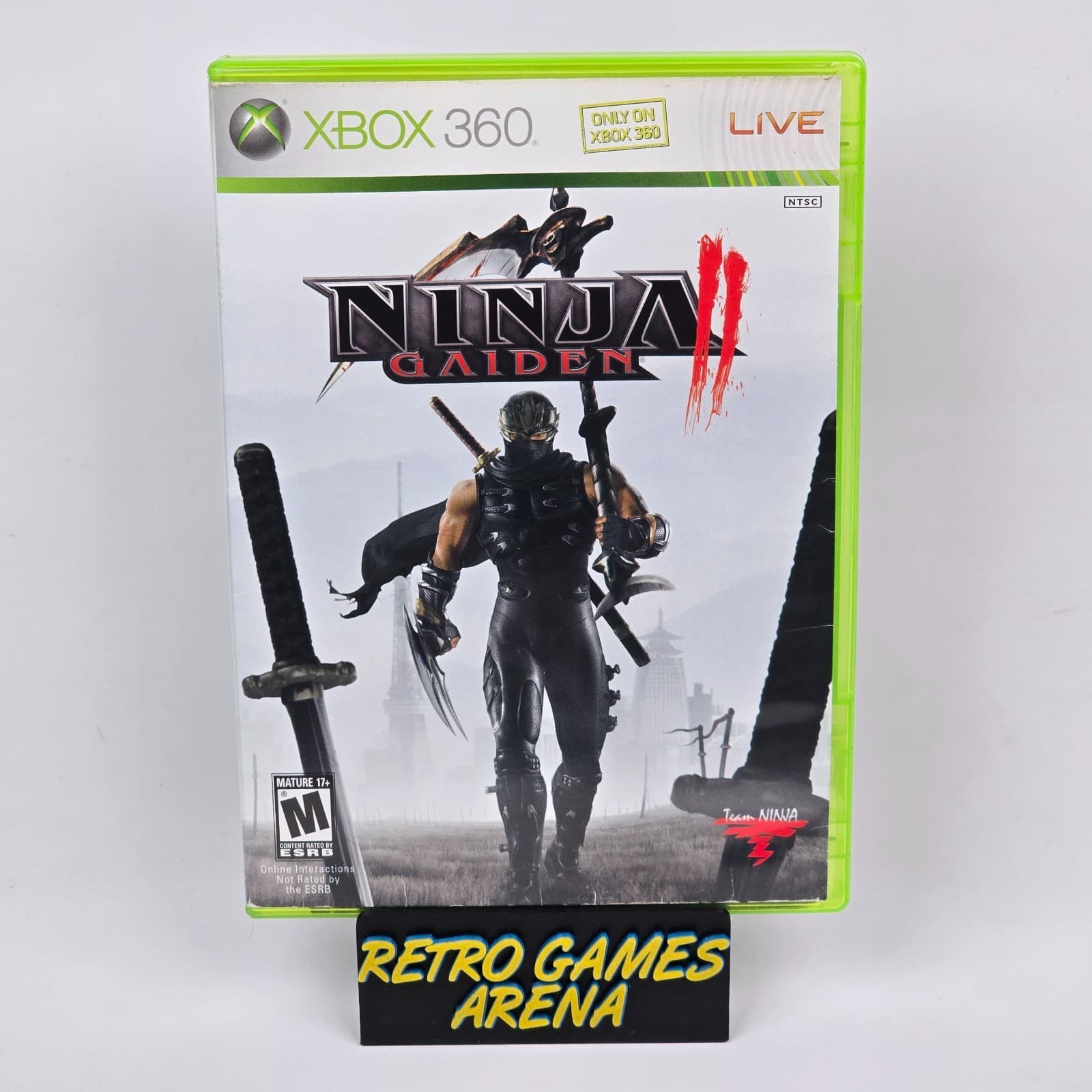 Ninja Gaiden II 2 (Xbox 360) Case & Disc
