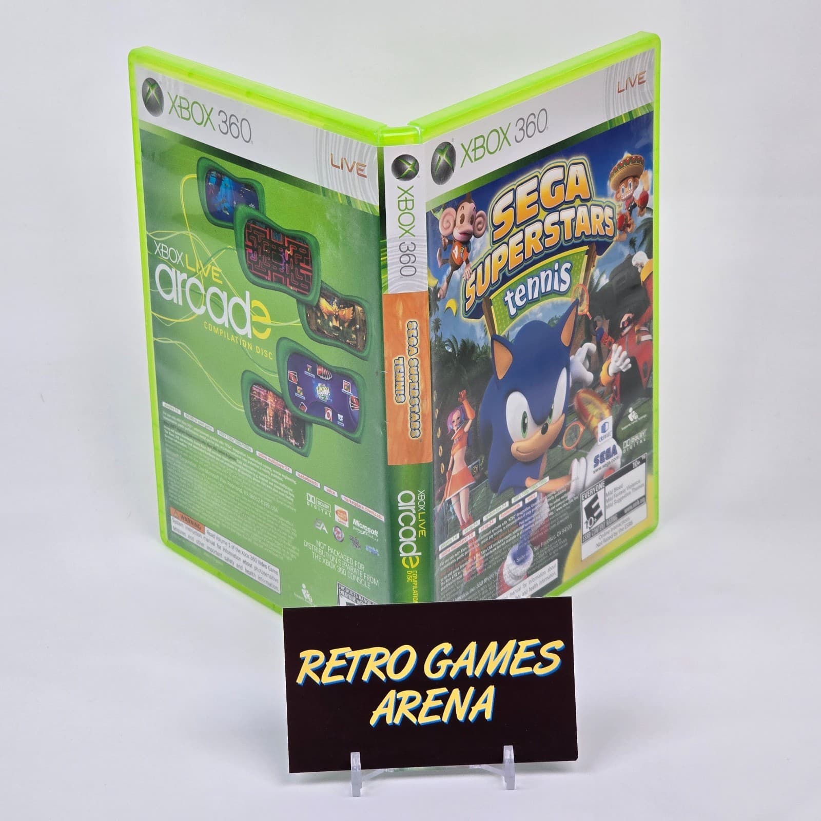 Sega Superstars Tennis + Xbox Live Arcade Combo (Xbox 360) Case & Disc
