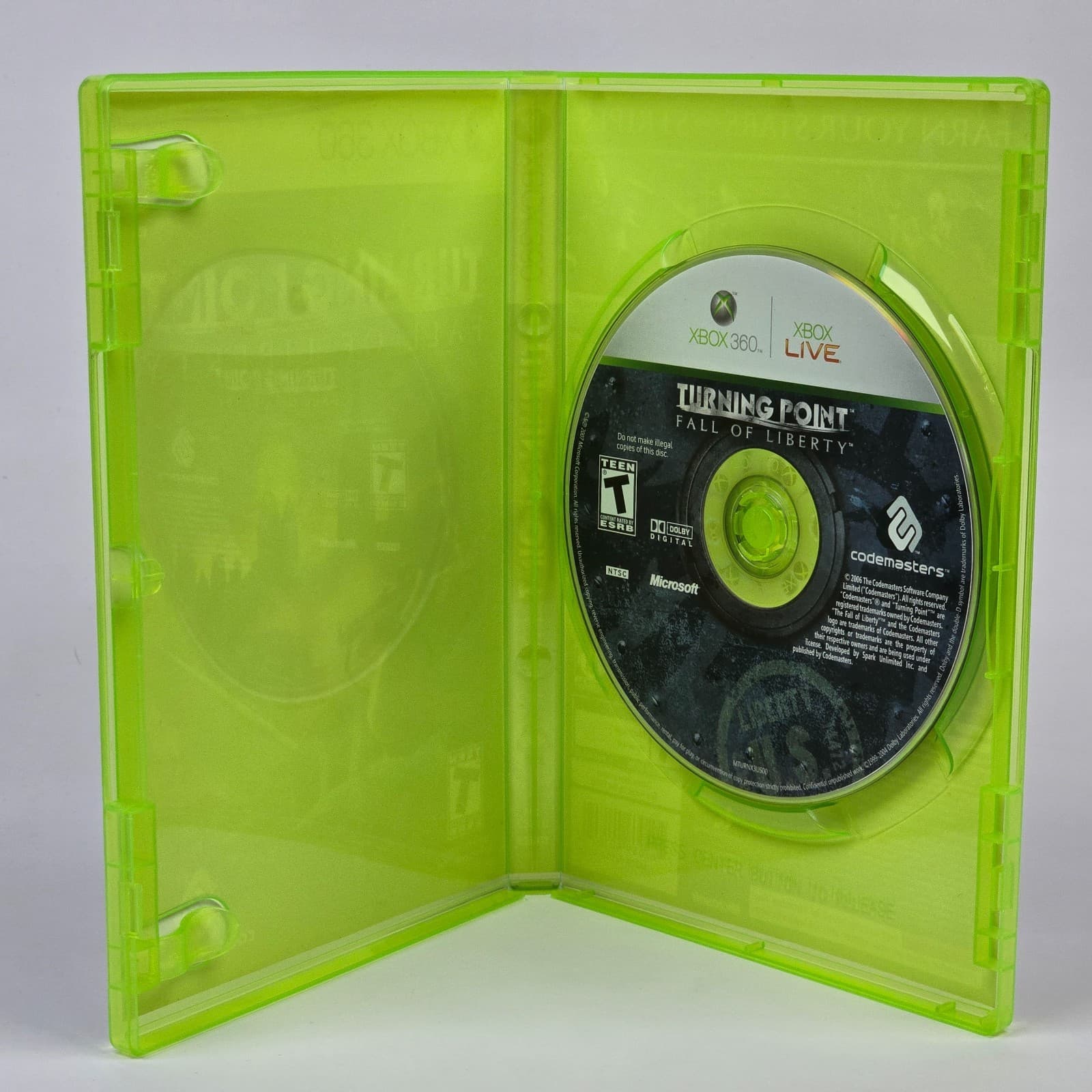Turning Point: Fall of Liberty (Xbox 360) Case & Disc - Thumbnail 2