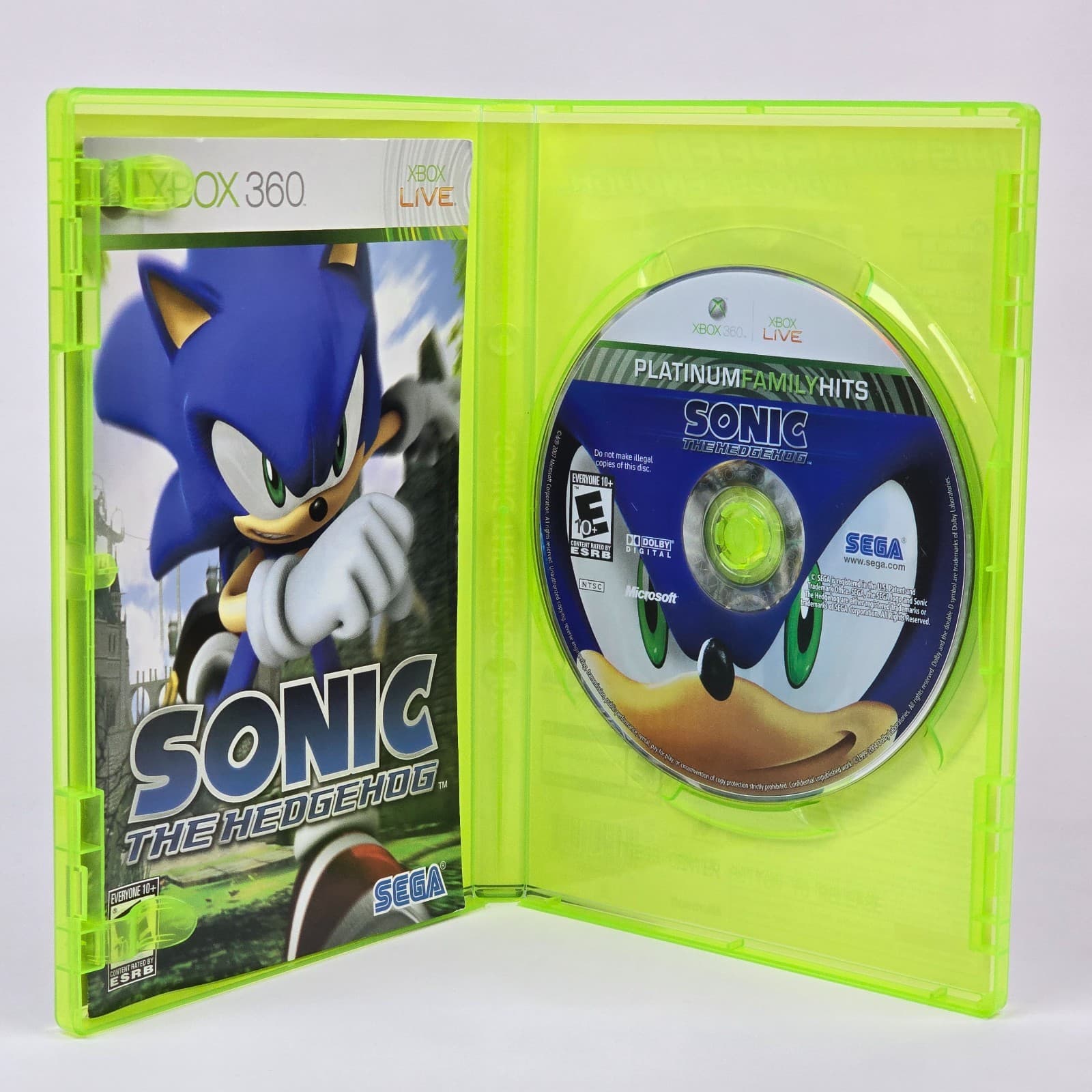 Sonic the Hedgehog (Xbox 360) Platinum Hits CIB COMPLETE - Thumbnail 2