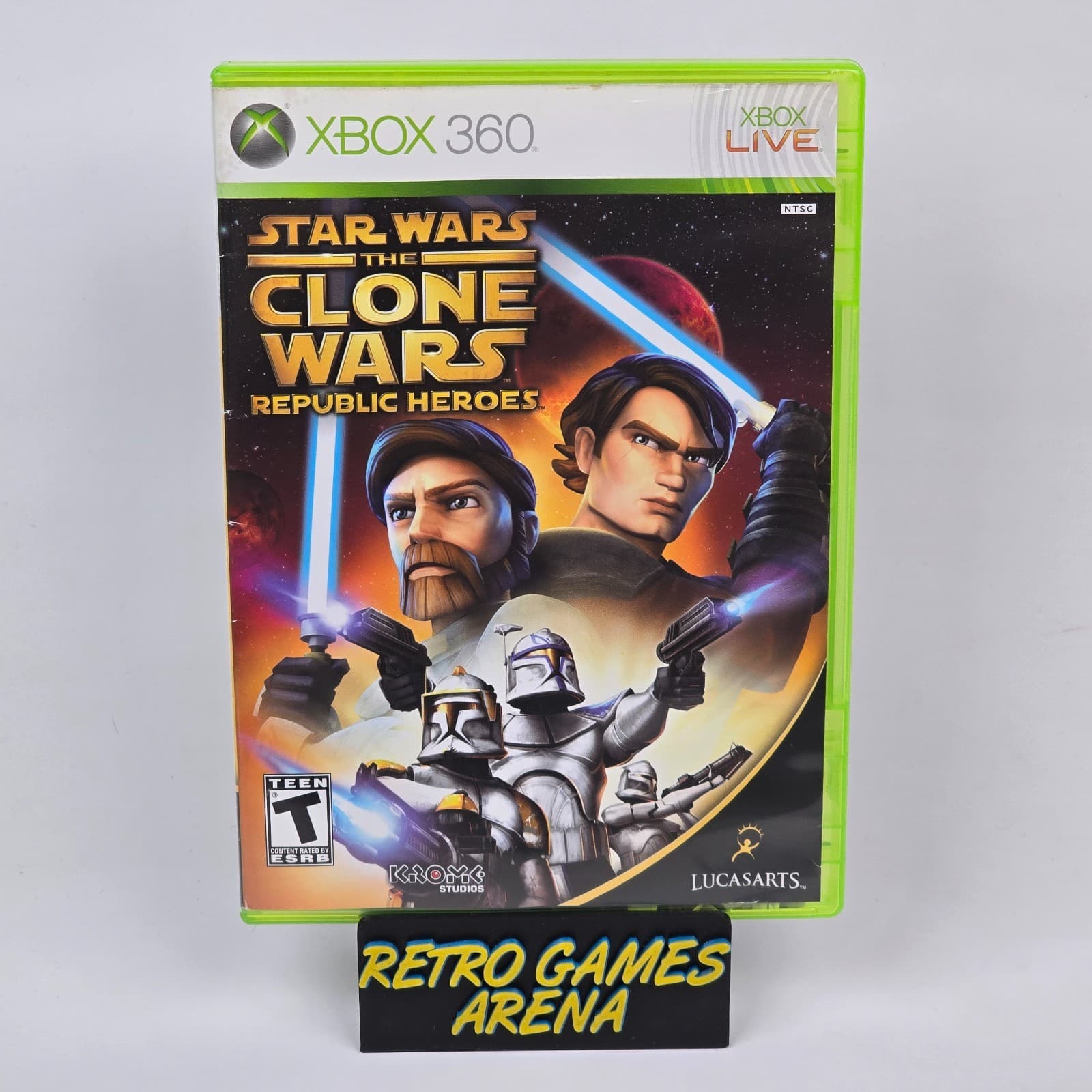 Star Wars: The Clone Wars - Republic Heroes (Xbox 360) CIB COMPLETE