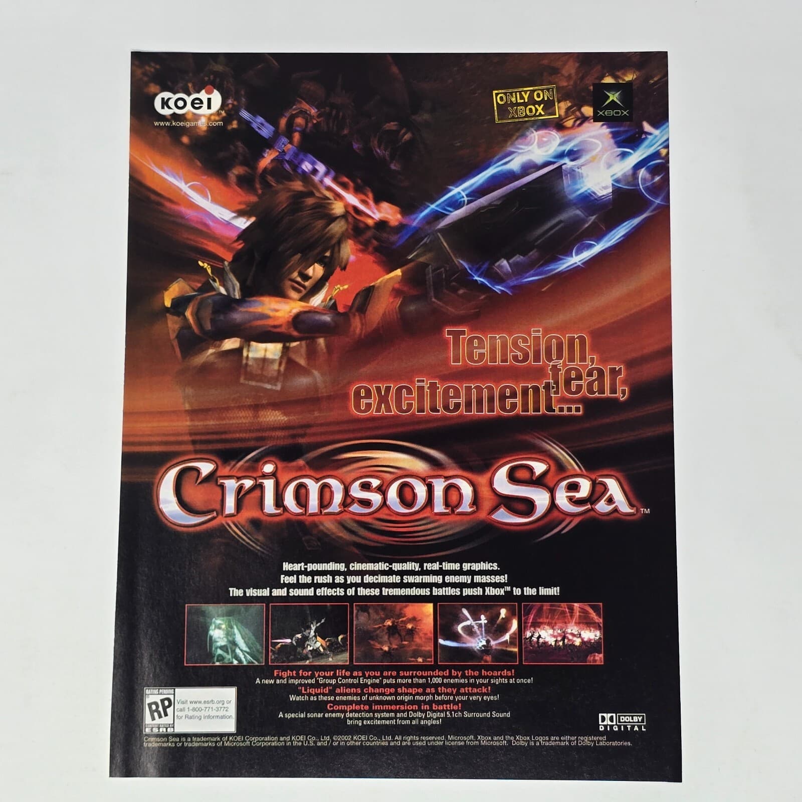 Crimson Sea Xbox Tension Print Ad/Poster Art