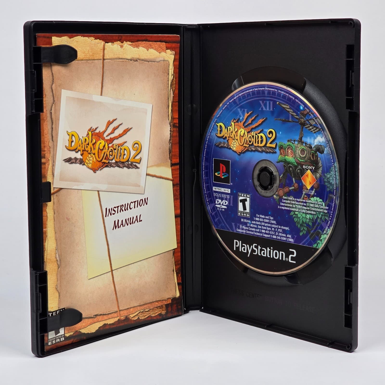 Dark Cloud 2 (PlayStation 2 PS2) CIB COMPLETE (Small cover art tear - see pics) - Thumbnail 3