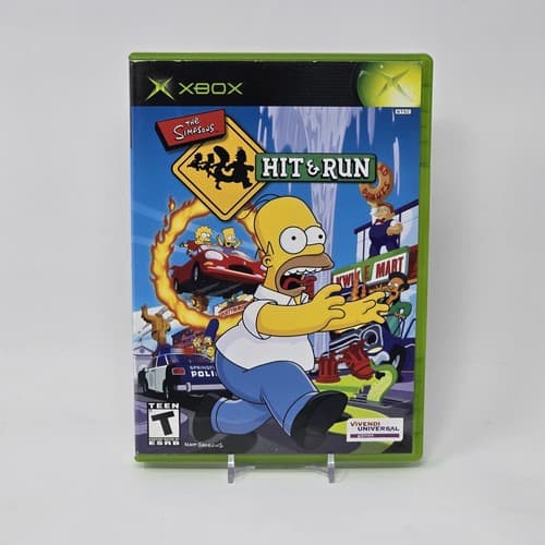 The Simpsons: Hit & Run (Original Xbox) Black Label CIB COMPLETE & TESTED
