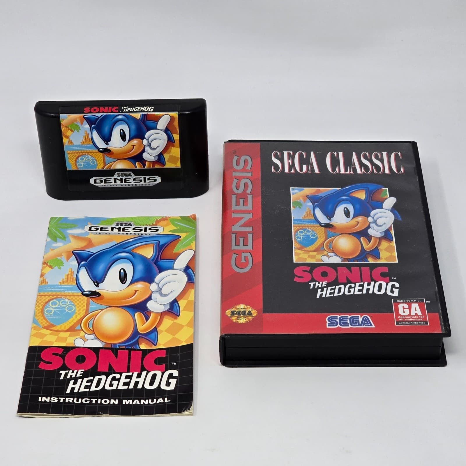 Sonic the Hedgehog (Sega Genesis) Classic CIB COMPLETE & TESTED