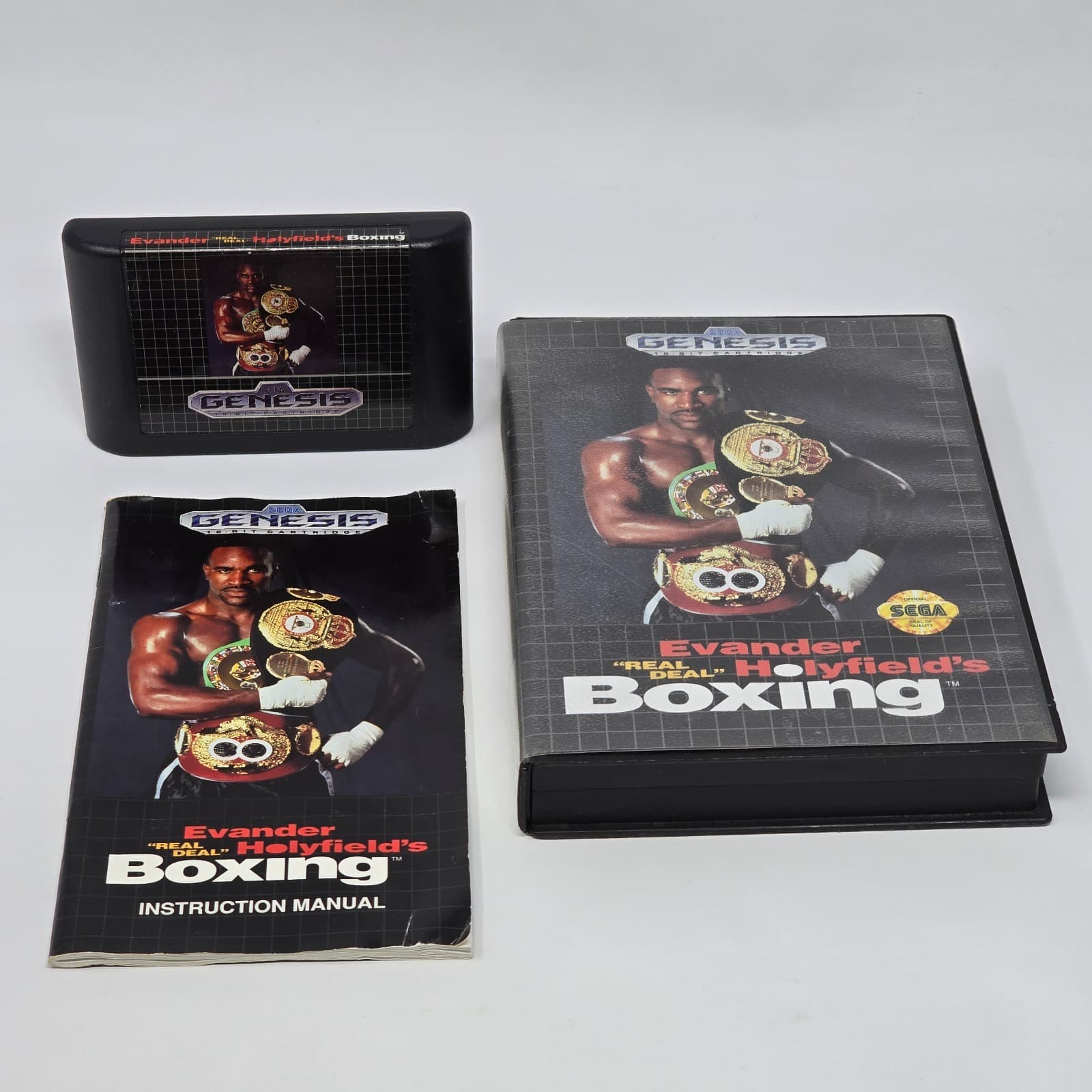 Evander Holyfield's Real Deal Boxing (Sega Genesis) CIB COMPLETE & TESTED