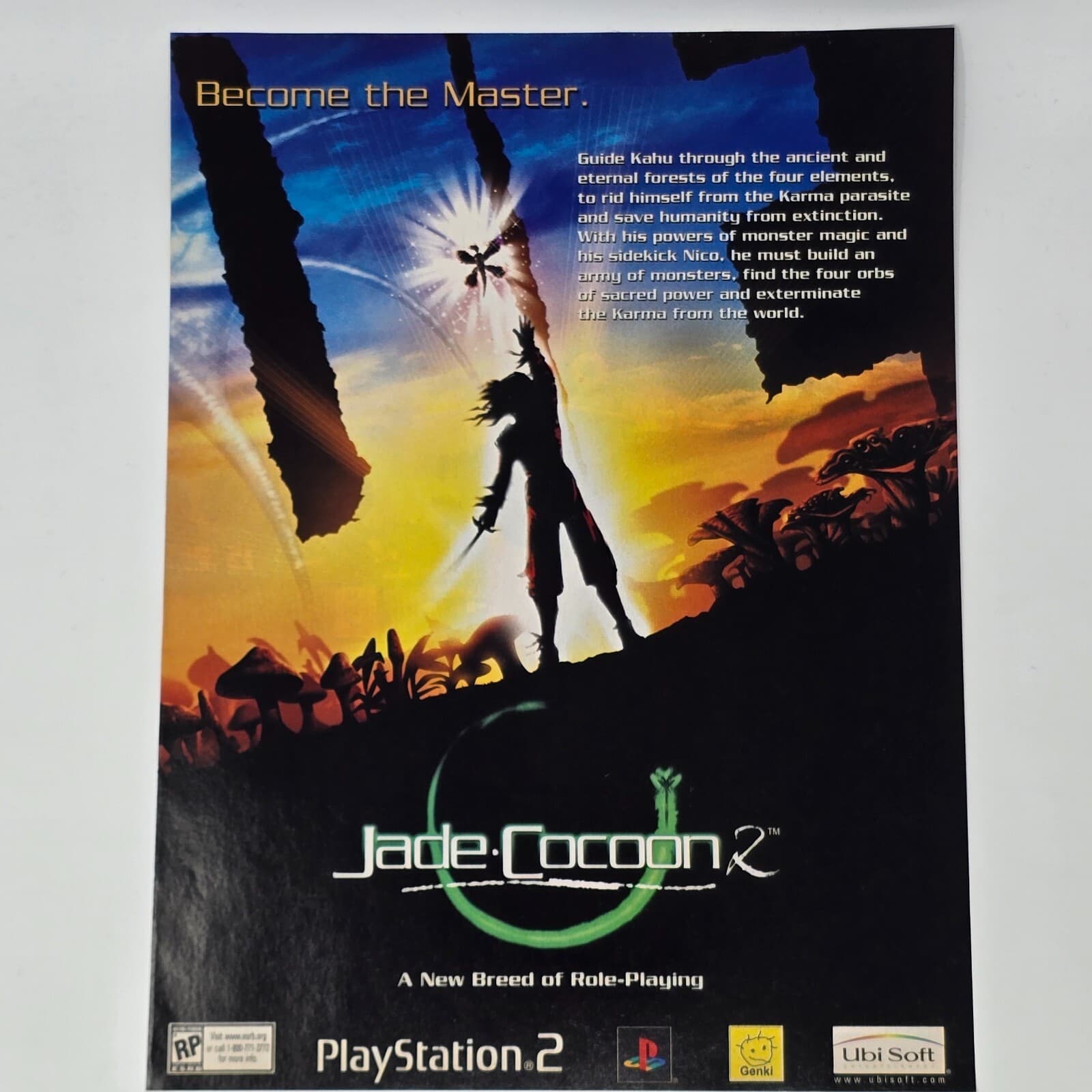 Jade Cocoon 2 Sony PlayStation 2 PS2 The Master Print Ad/Poster Promo Art