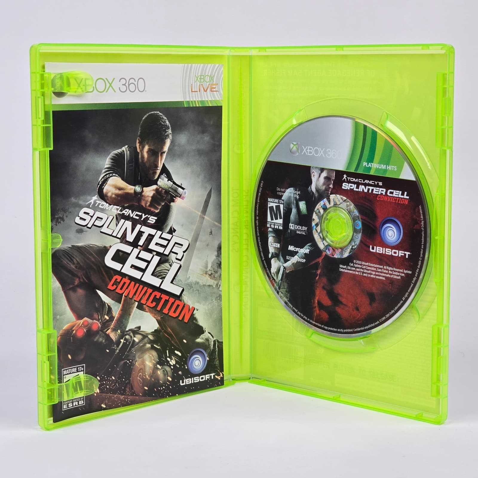 Splinter Cell: Conviction (Xbox 360) Platinum Hits CIB COMPLETE - Thumbnail 2