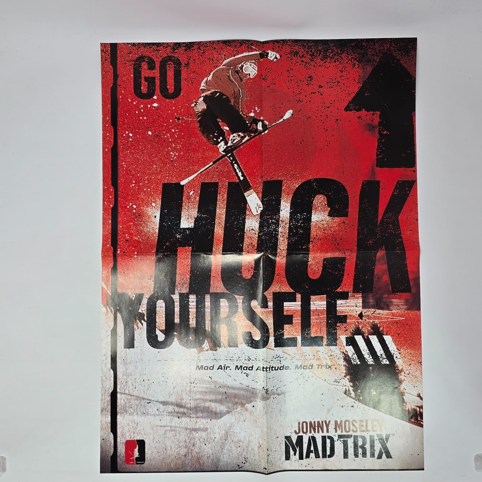 Jonny Moseley Mad Trix Huck Yourself 2 Sided Fold Out Print Ad/Poster Promo Art