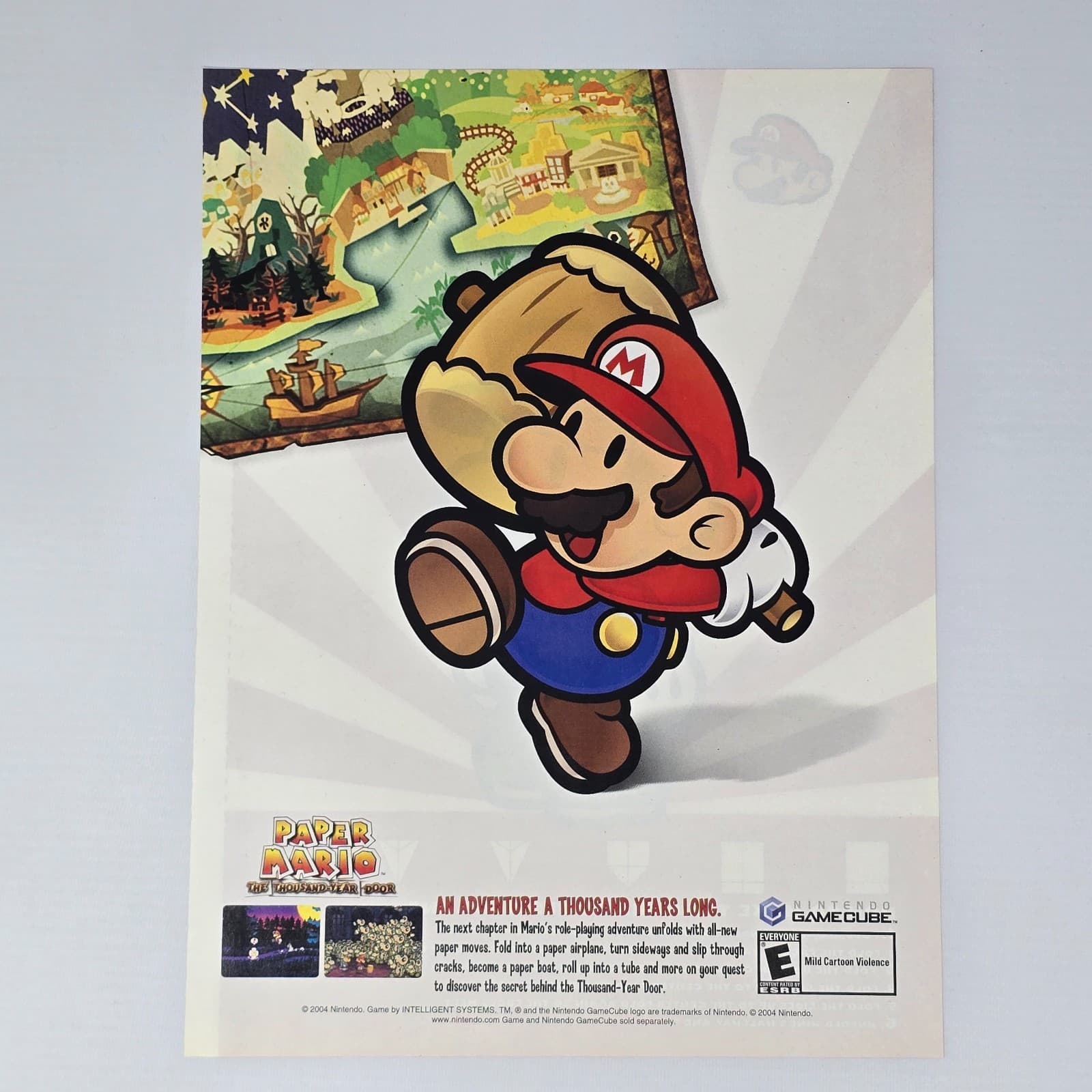 Paper Mario The Thousnad Year Door GameCube Adventure Print Ad/Poster Promo Art