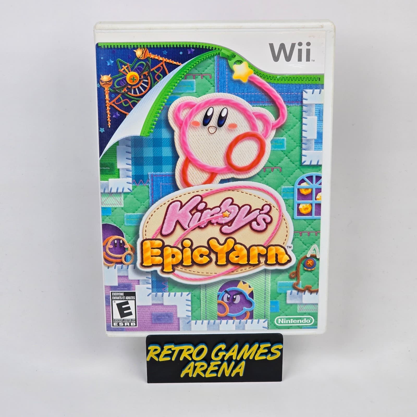 Kirby's Epic Yarn (Nintendo Wii) Case & Disc TESTED