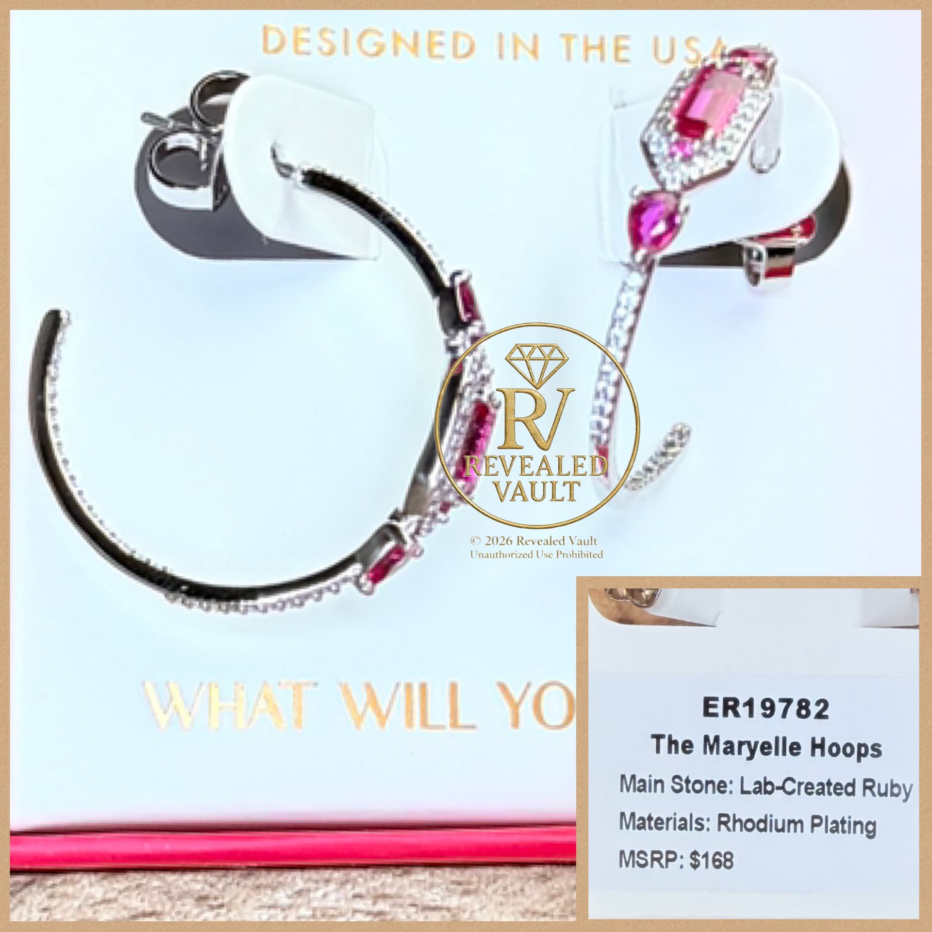 Bomb Party The Maryelle Hoops July Birthday 2026 Rhodium