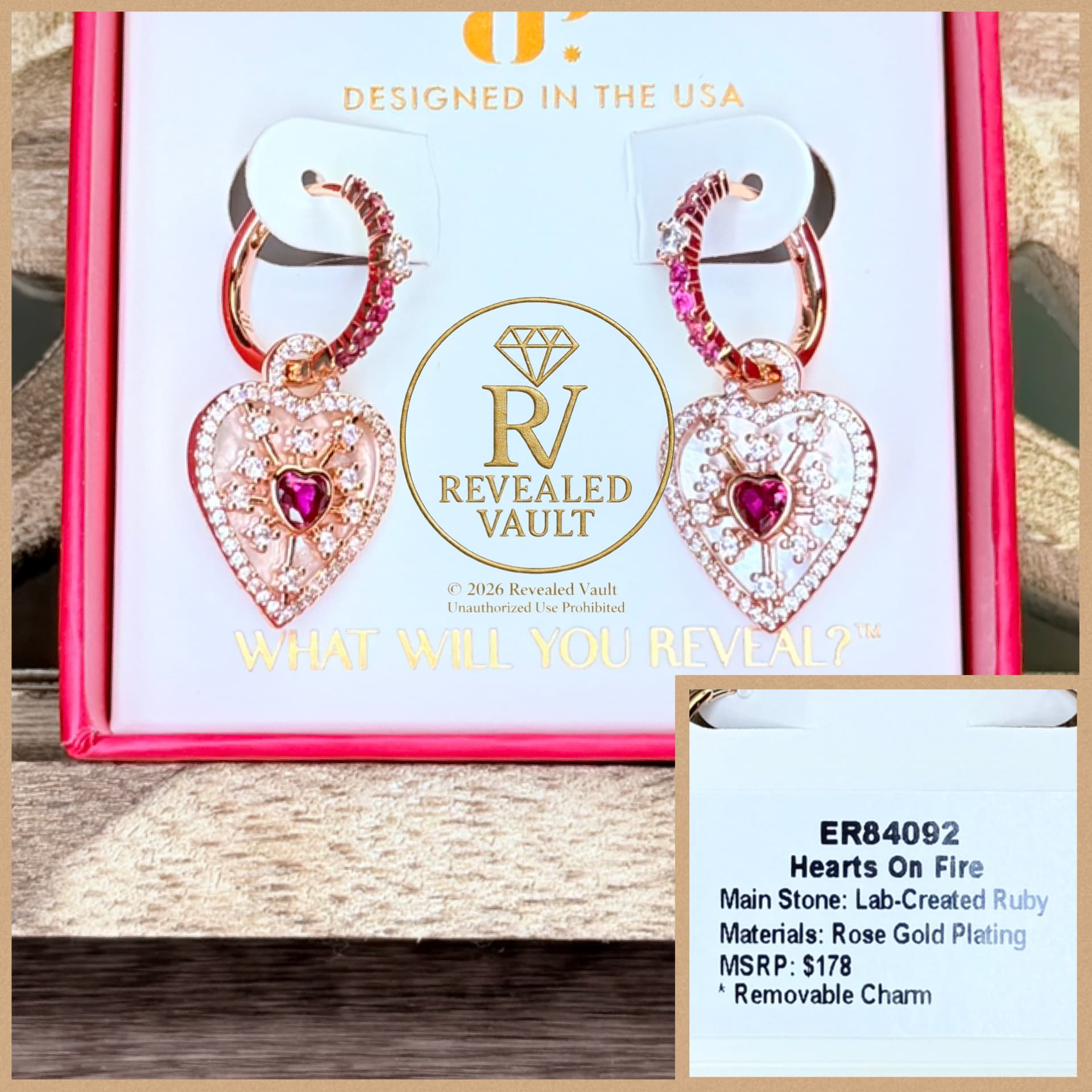 Bomb Party Hearts On Fire July Birthday 2026 Rose Gold Ruby