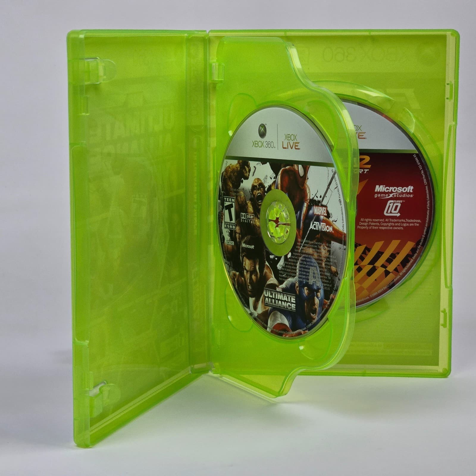 Marvel: Ultimate Alliance + Forza Motorsport 2 Combo (Xbox 360) Case & Discs - Thumbnail 2
