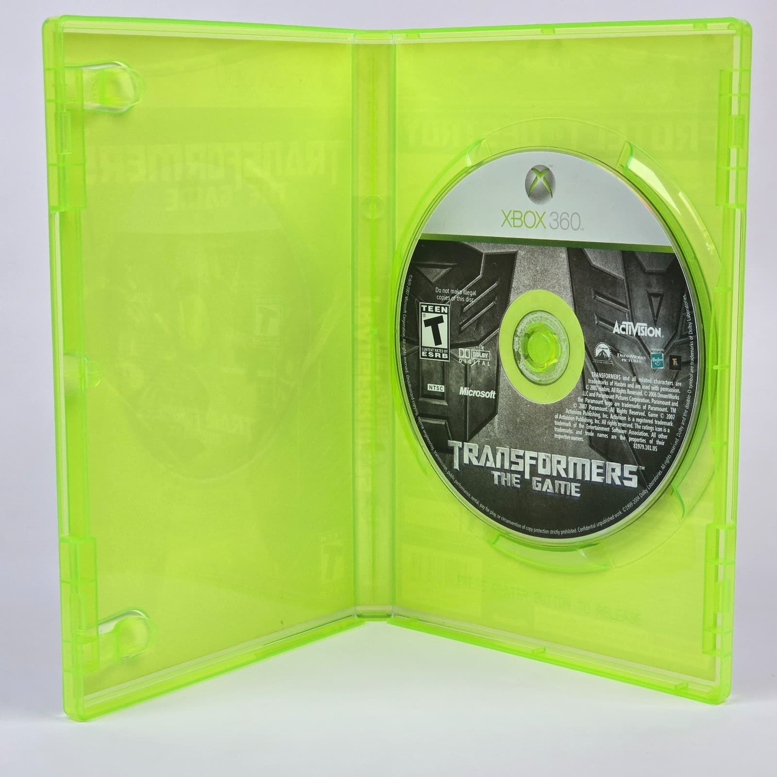 Transformers: The Game (Xbox 360) Case & Disc - Thumbnail 2