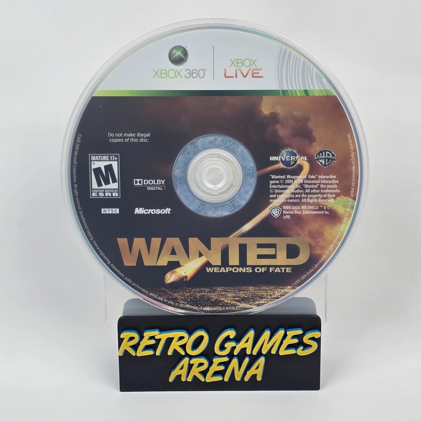 Wanted: Weapons of Fate (Xbox 360) Disc