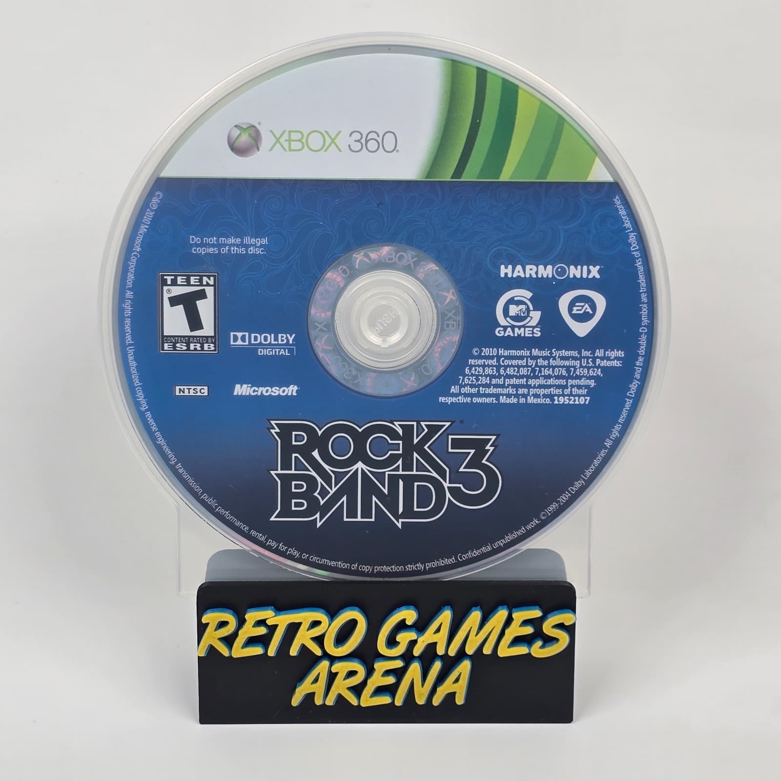 Rock Band 3 (Xbox 360) Disc