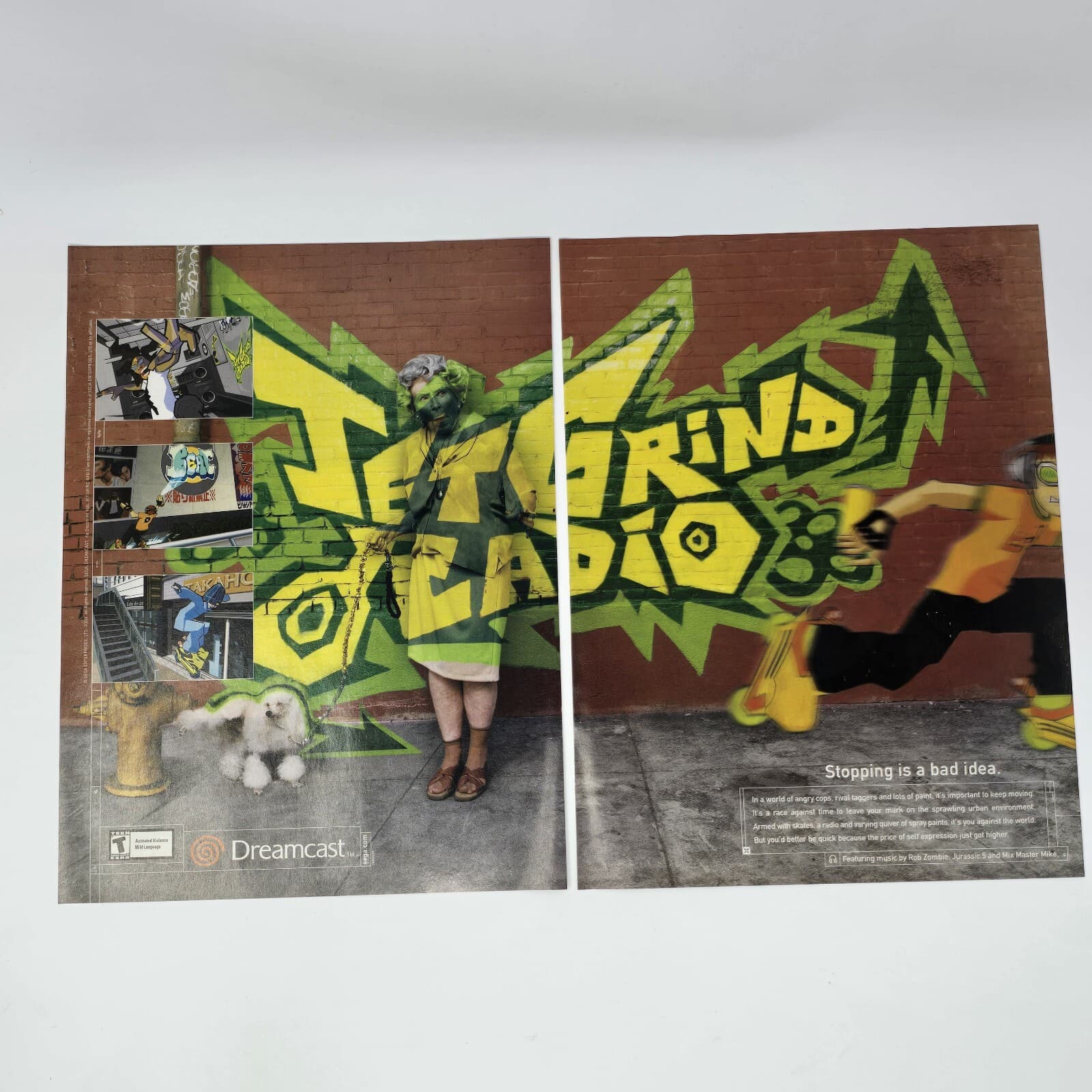 Jet Grind Radio Sega Dreamcast Bad Idea Print Ad/Poster Official Promo Art