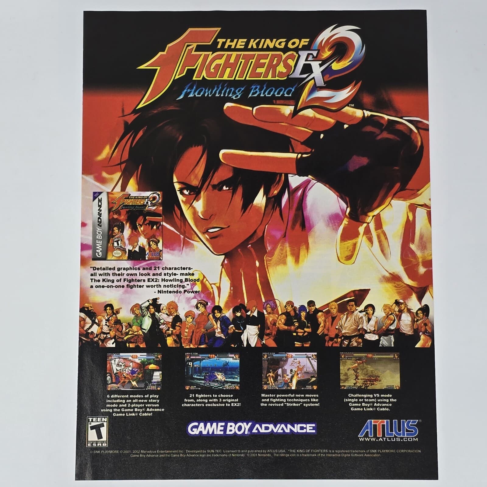 The King of the Fighters EX 2 GameBoy Advance Detailed Print Ad/Poster Promo