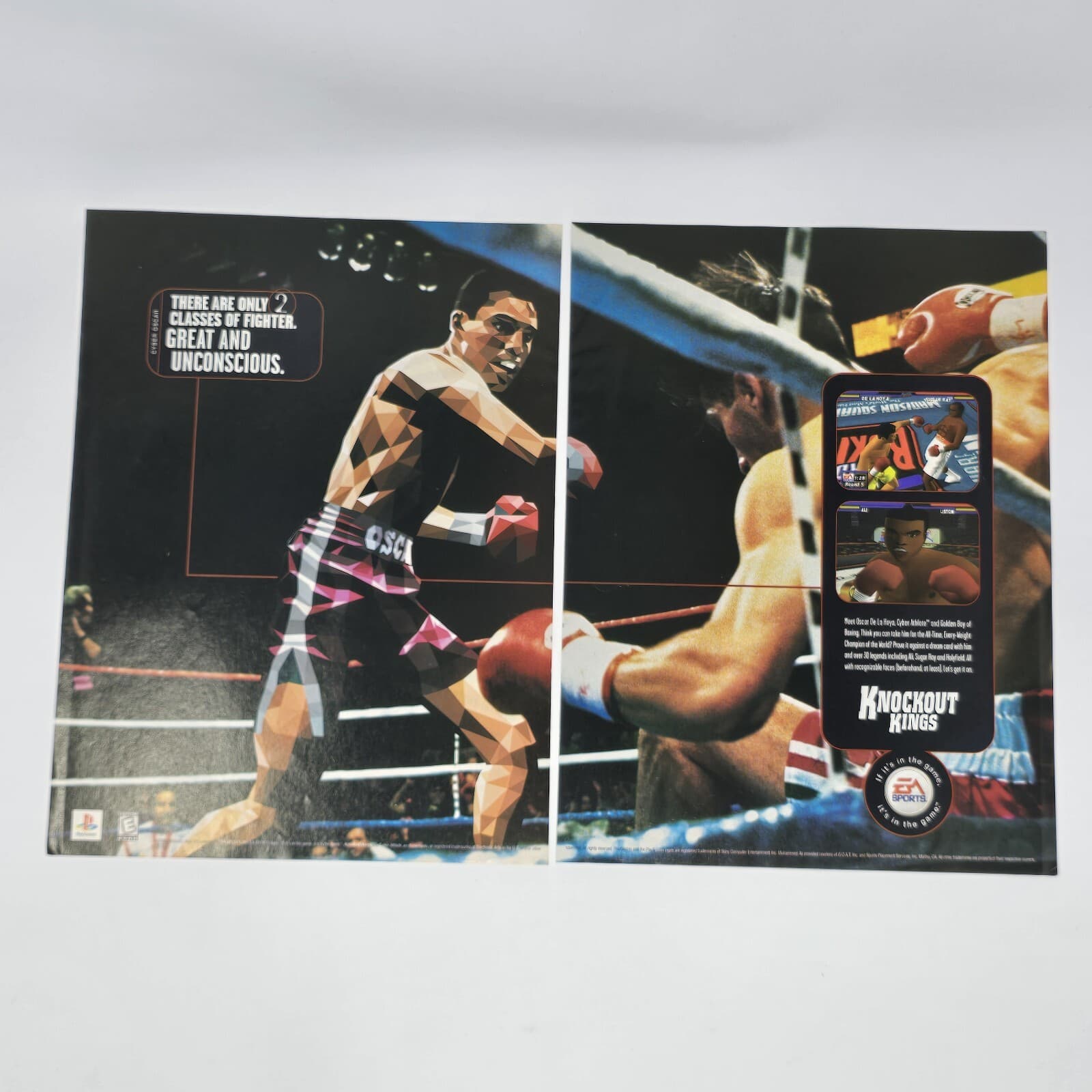 Knockout Kings Sony PlayStation PS1 2 Classes Print Ad/Poster Official Promo Art