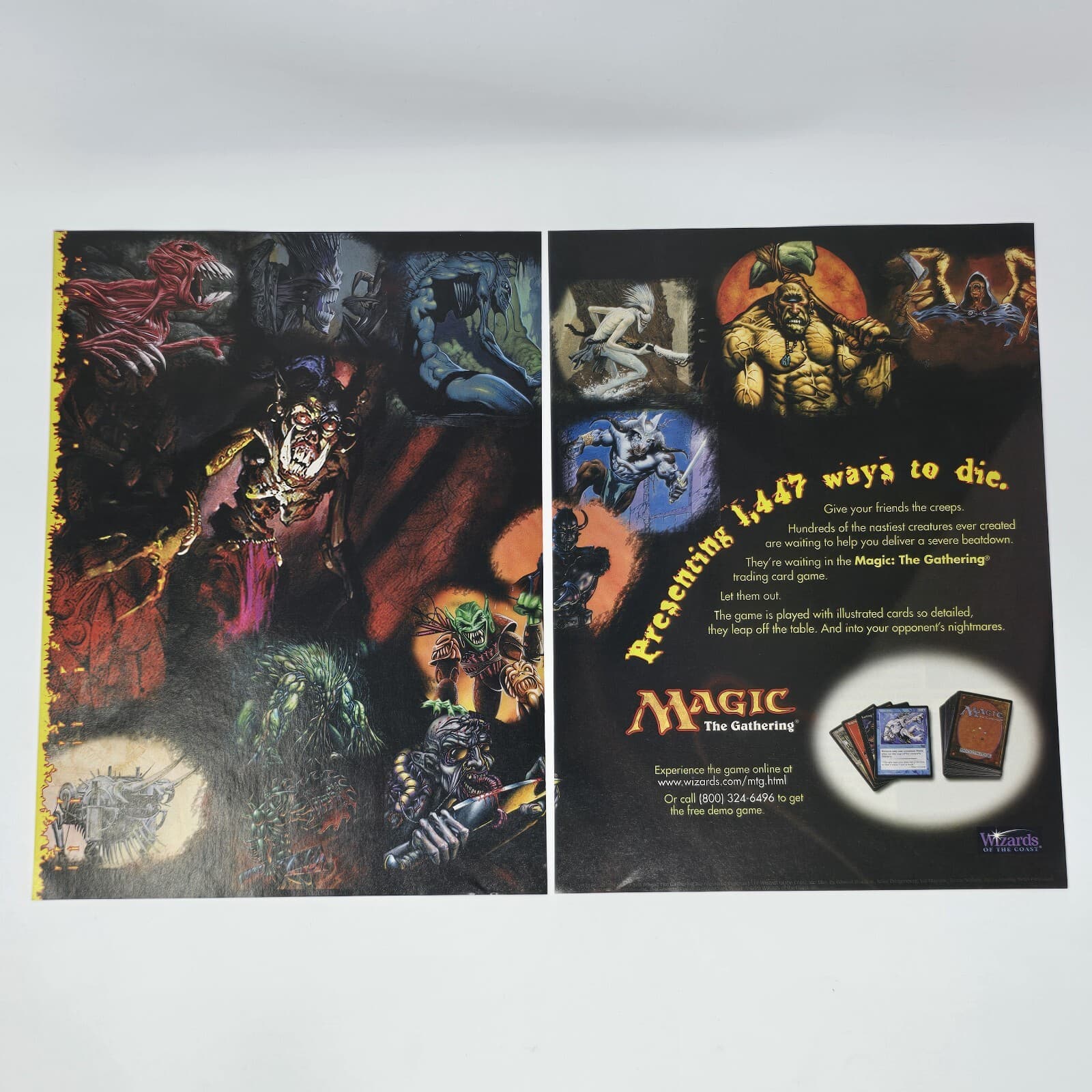 Magic the Gathering Cards 1,447 Ways to Die Print Ad/Poster Official Promo Art