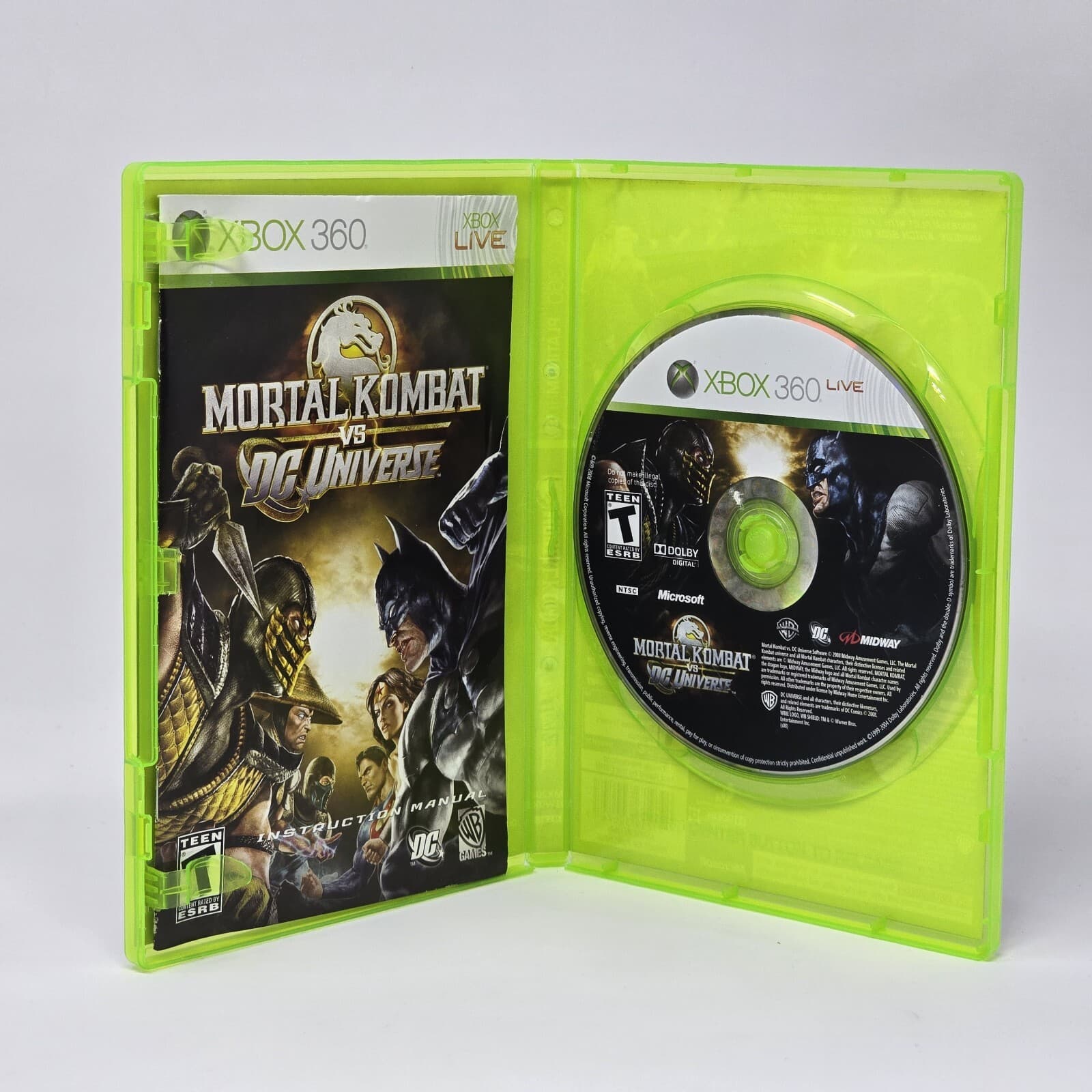 Mortal Kombat vs DC Universe (Xbox 360) Platinum Hits CIB COMPLETE & TESTED - Thumbnail 2