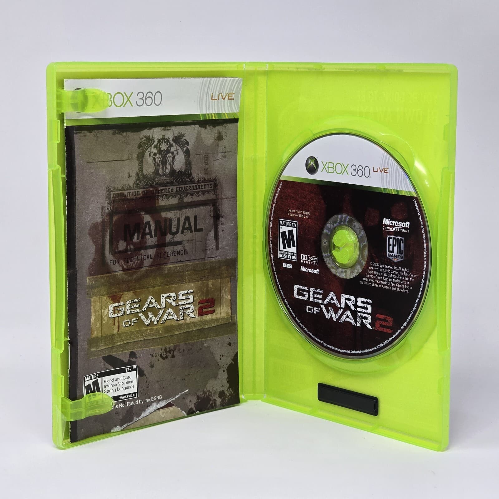 Gears of War 2 (Xbox 360) CIB COMPLETE & TESTED - Thumbnail 2