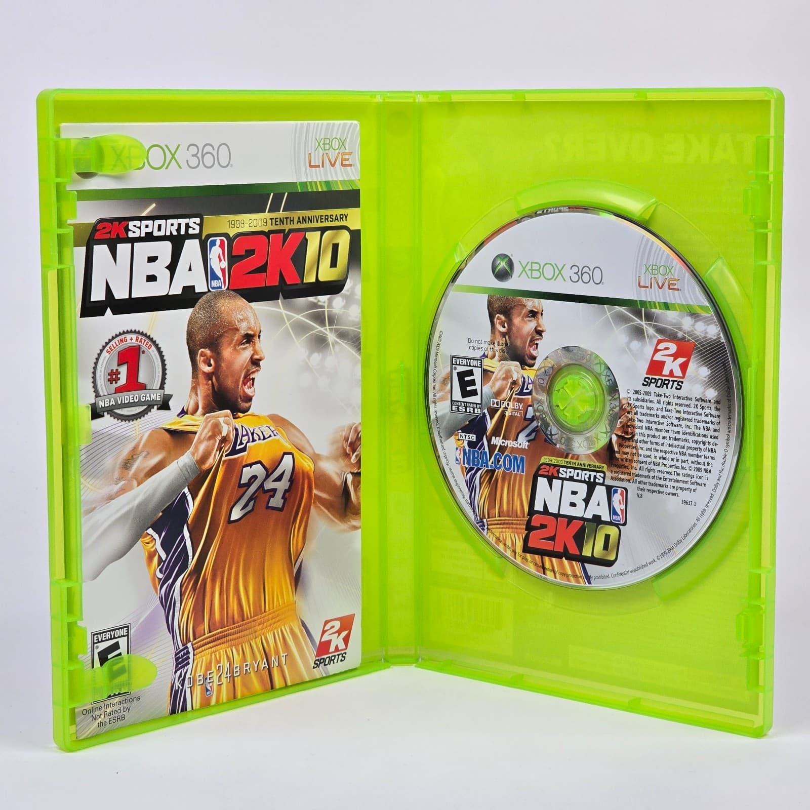 NBA 2K10 (Xbox 360) Kobe Bryant CIB COMPLETE & TESTED - Thumbnail 2
