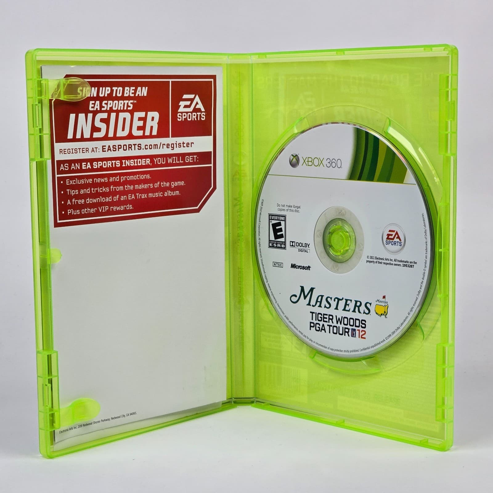 Tiger Woods PGA Tour 12: The Masters (Xbox 360) CIB COMPLETE & TESTED - Thumbnail 2