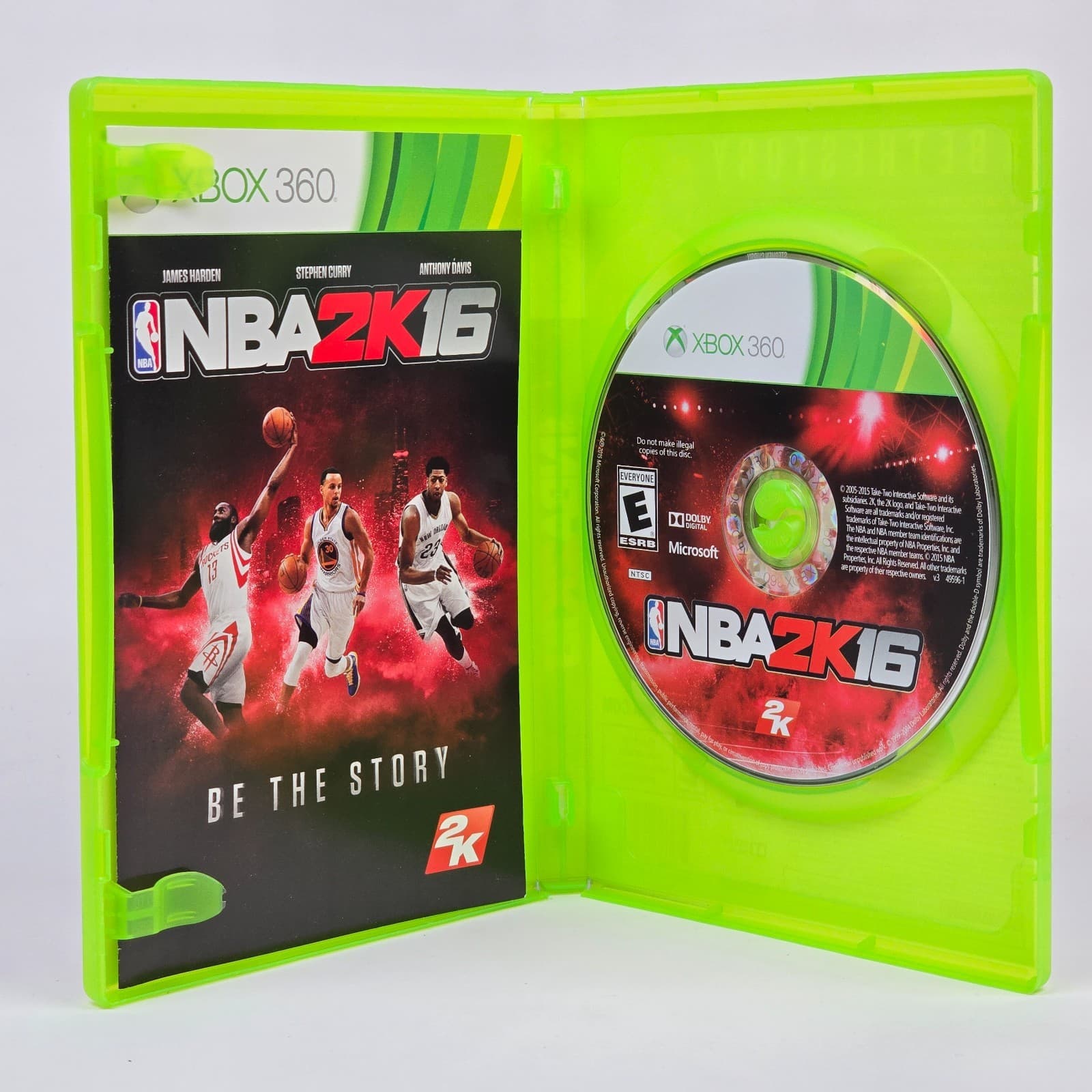 NBA 2K16 (Xbox 360) Steph Stephen Curry Cover CIB COMPLETE & TESTED - Thumbnail 2