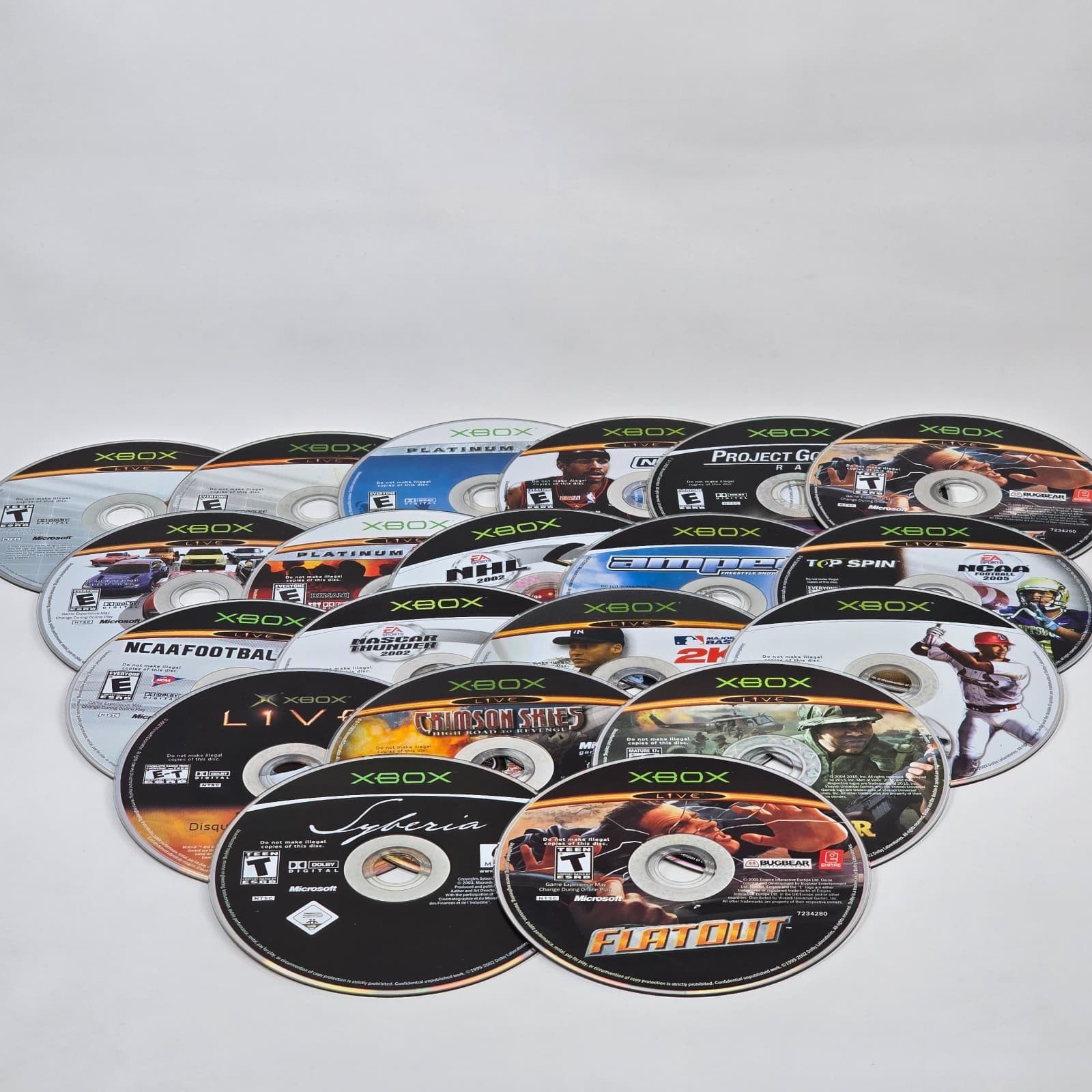 Lot of 100x Loose Original Xbox Discs LOT D (UNTESTED) Some will need resurfaced - Thumbnail 3