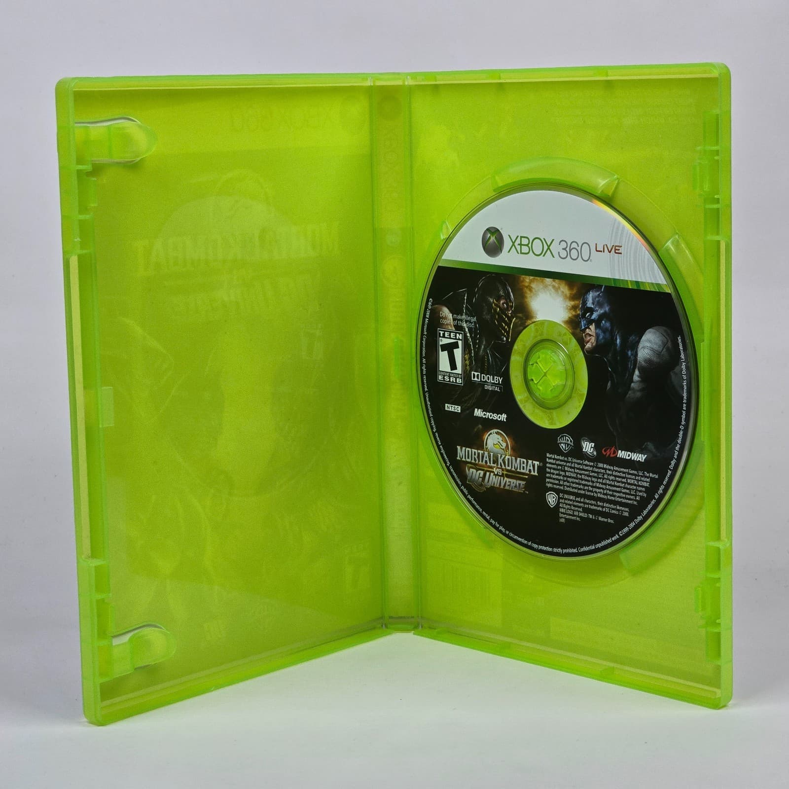 Mortal Kombat vs DC Universe (Xbox 360) Case & Disc TESTED - Thumbnail 2