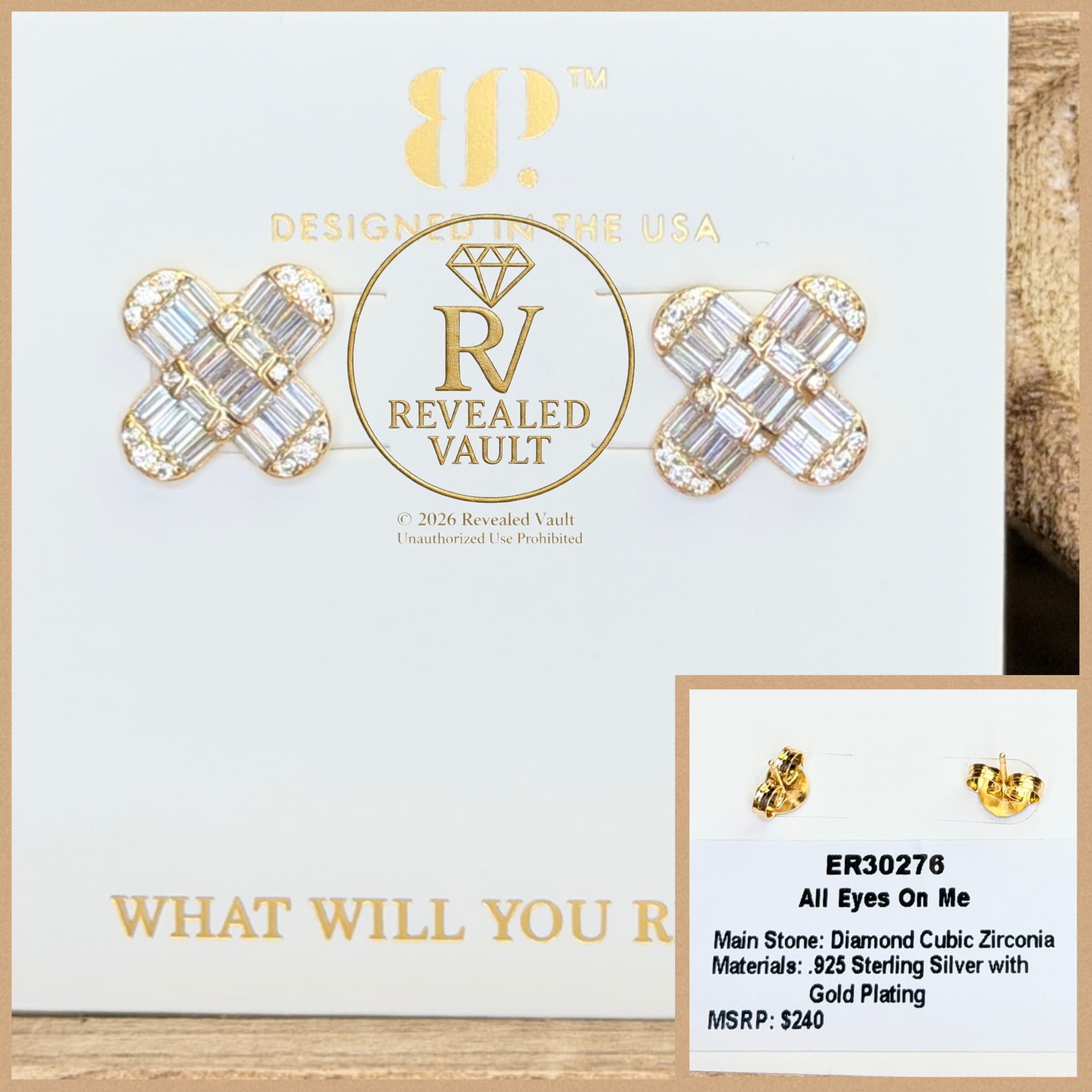 Bomb Party All Eyes On Me Sterling Club Vermeil Gold