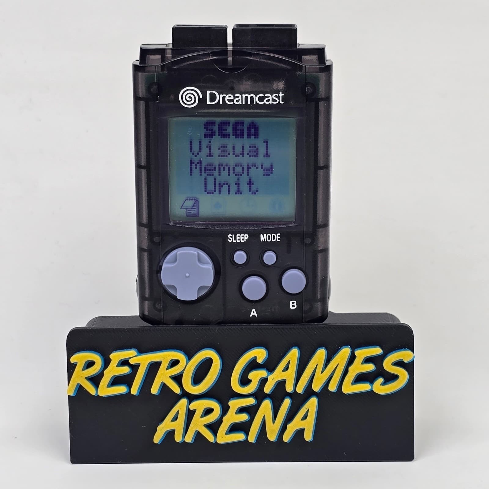 Sega Dreamcast OEM Smoke Black VMU Memory Unit HKT-7000 TESTED w/ NEW BATTERIES