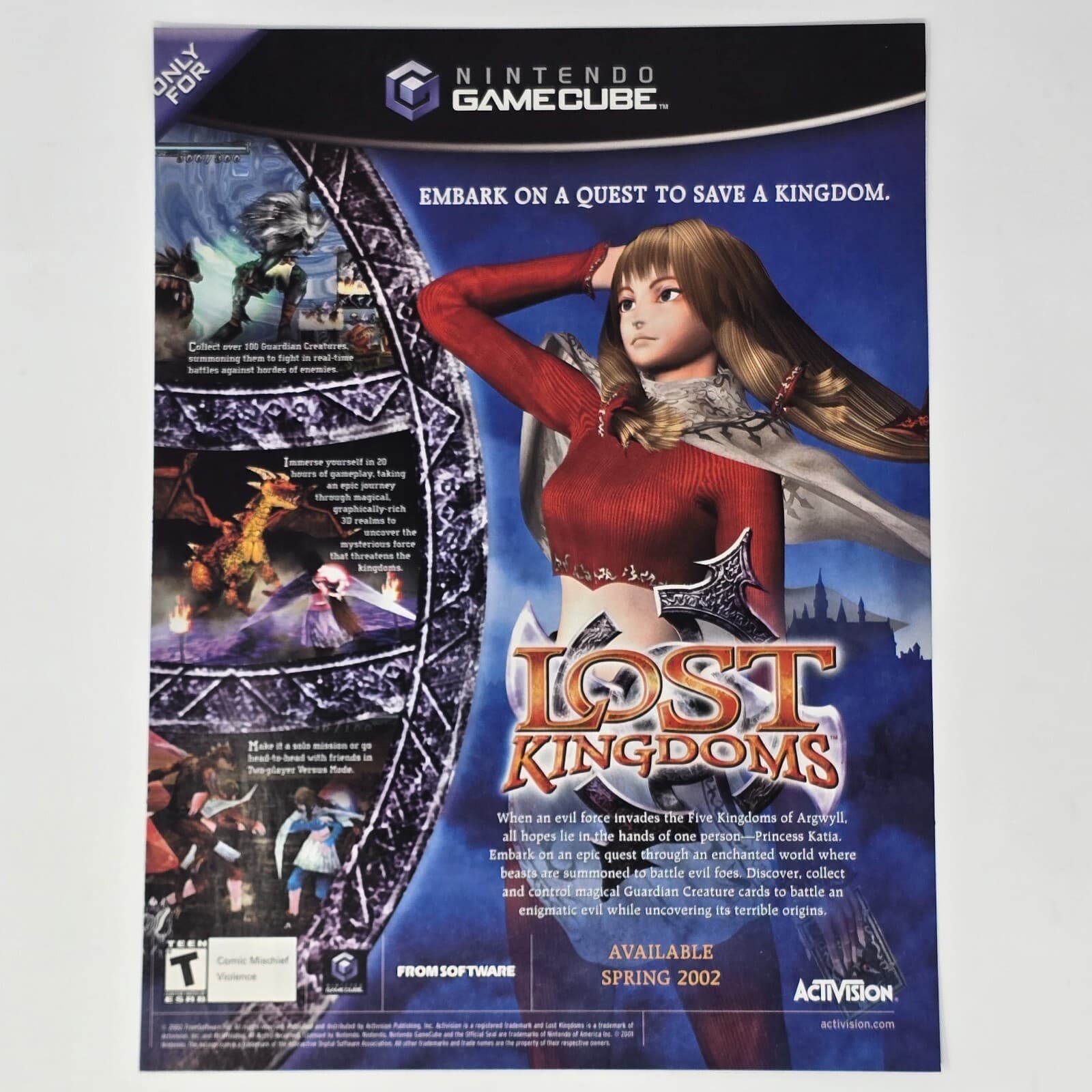 Lost Kingdoms Nintendo GameCube Embark Print Ad/Poster Promo Art