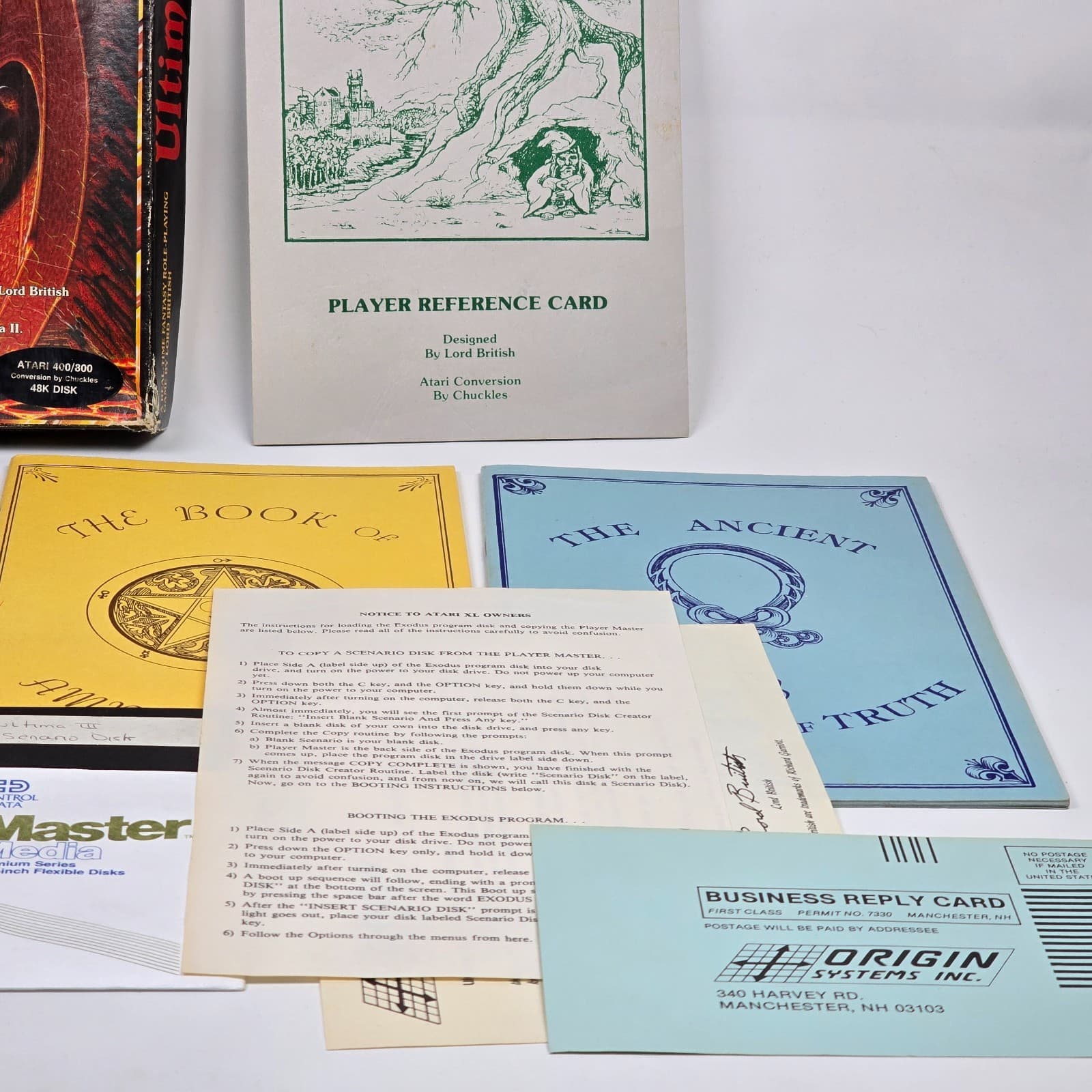 Ultima III 3: Exodus (Atari 400 800 XL XE) Floppy Disk NO MAP (BOOT ERROR) - Thumbnail 3