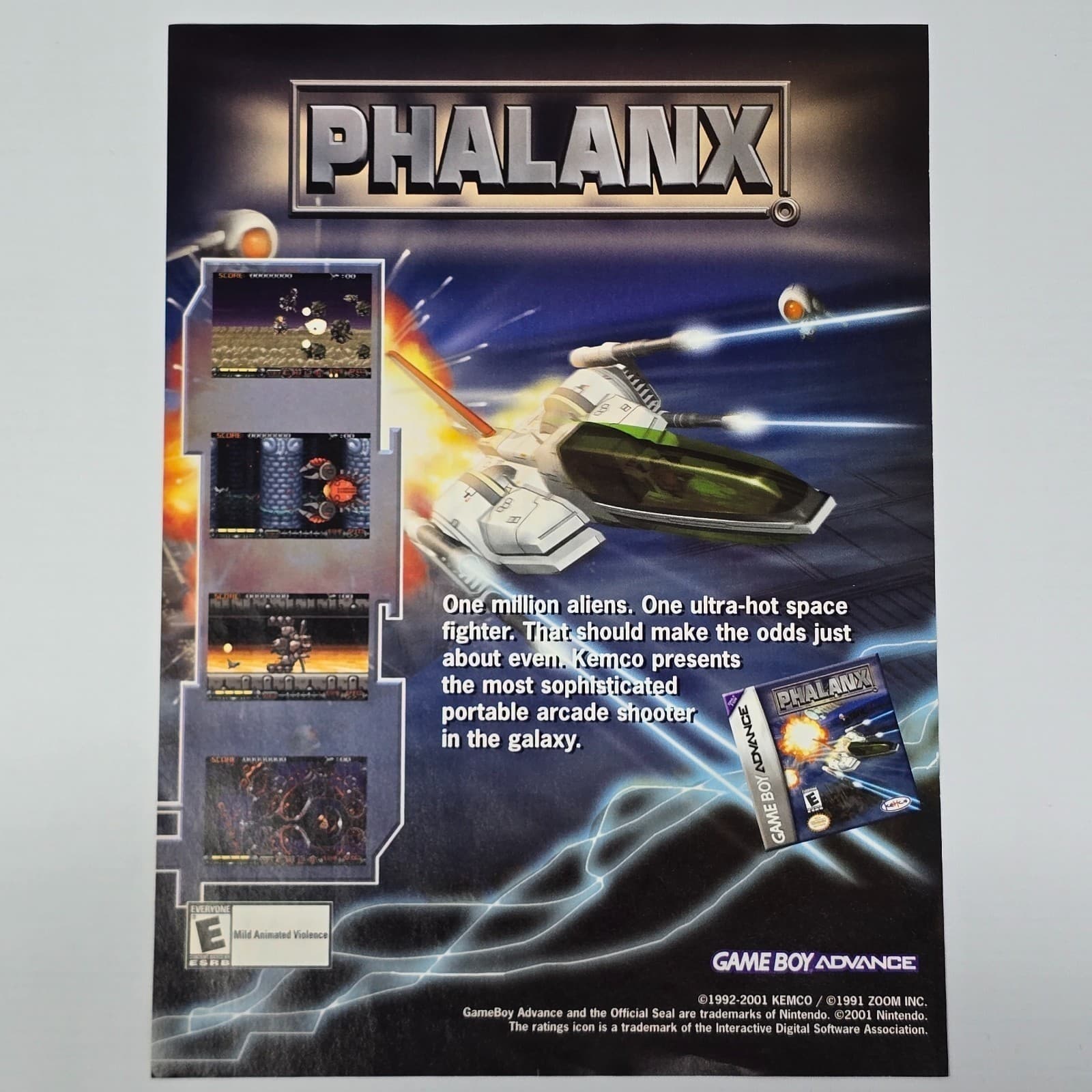 Phalanx Game Boy Advance Authentic Magazine Ad