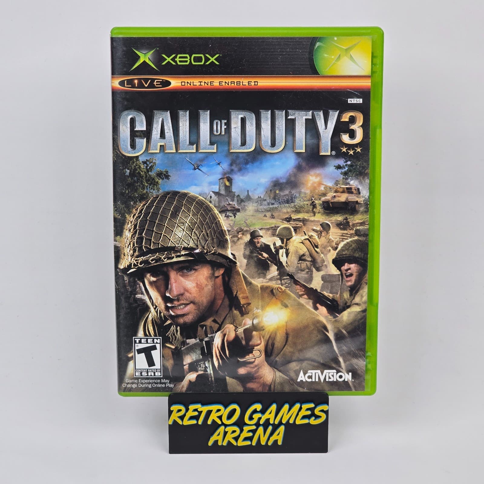 Call of Duty 3 (Original Xbox) Black Label CIB COMPLETE & TESTED