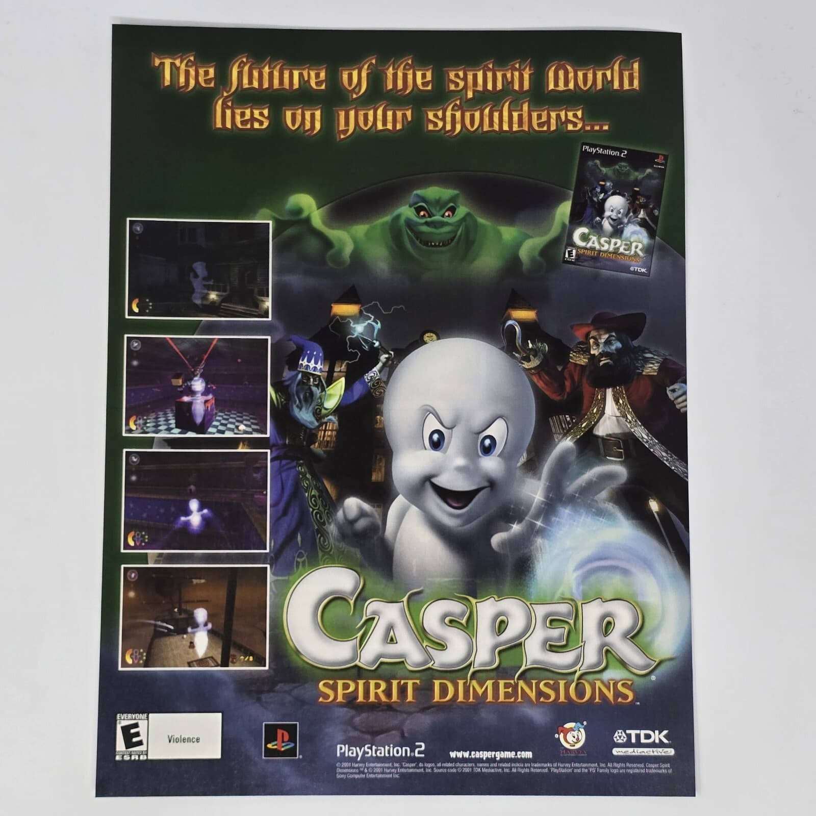 Casper Spirit Dimensions PS2 The Future Print Ad/Poster Official Promo Art