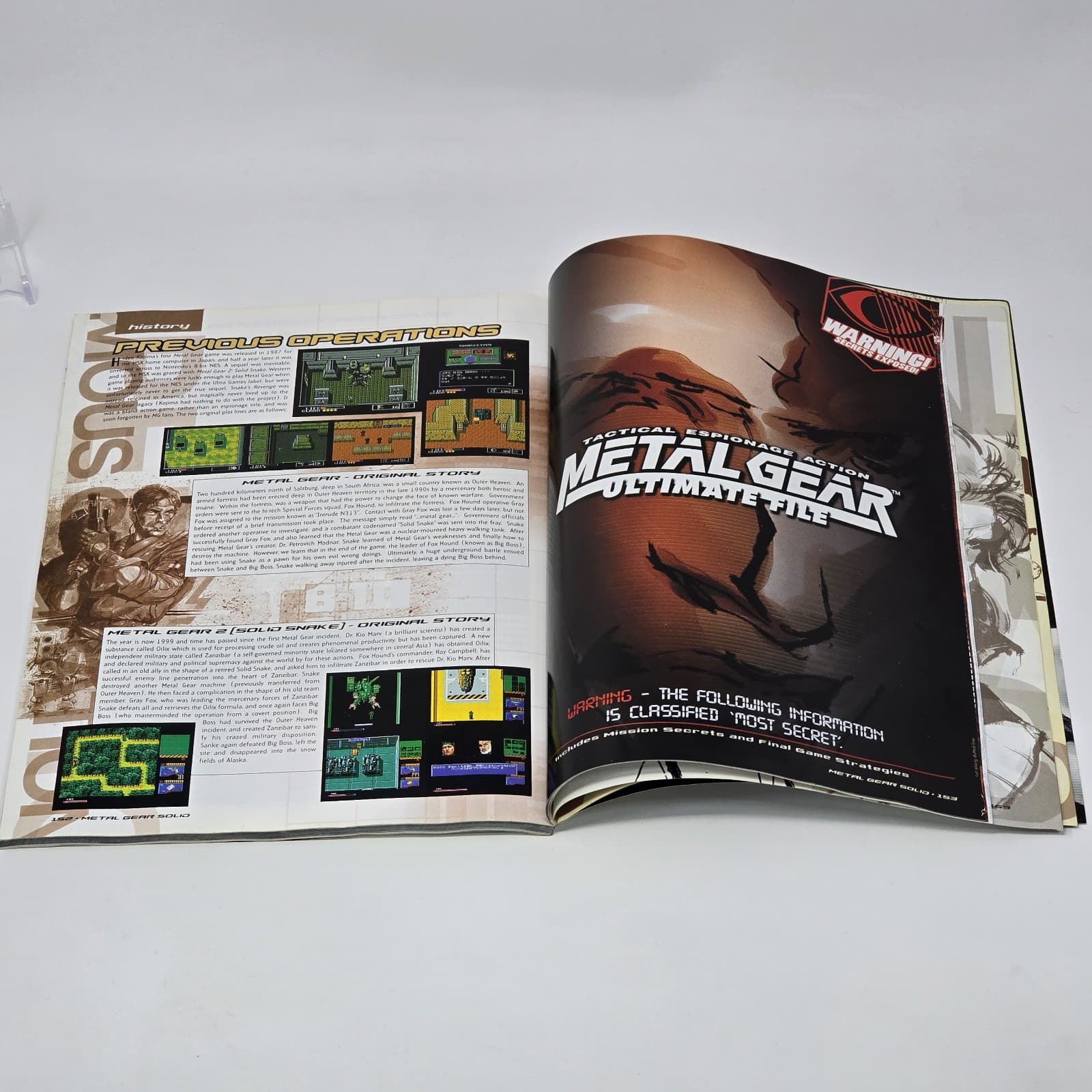 Metal Gear Solid (PS1) Official Mission Handbook Ultimate Strategy Guide RARE - Thumbnail 2